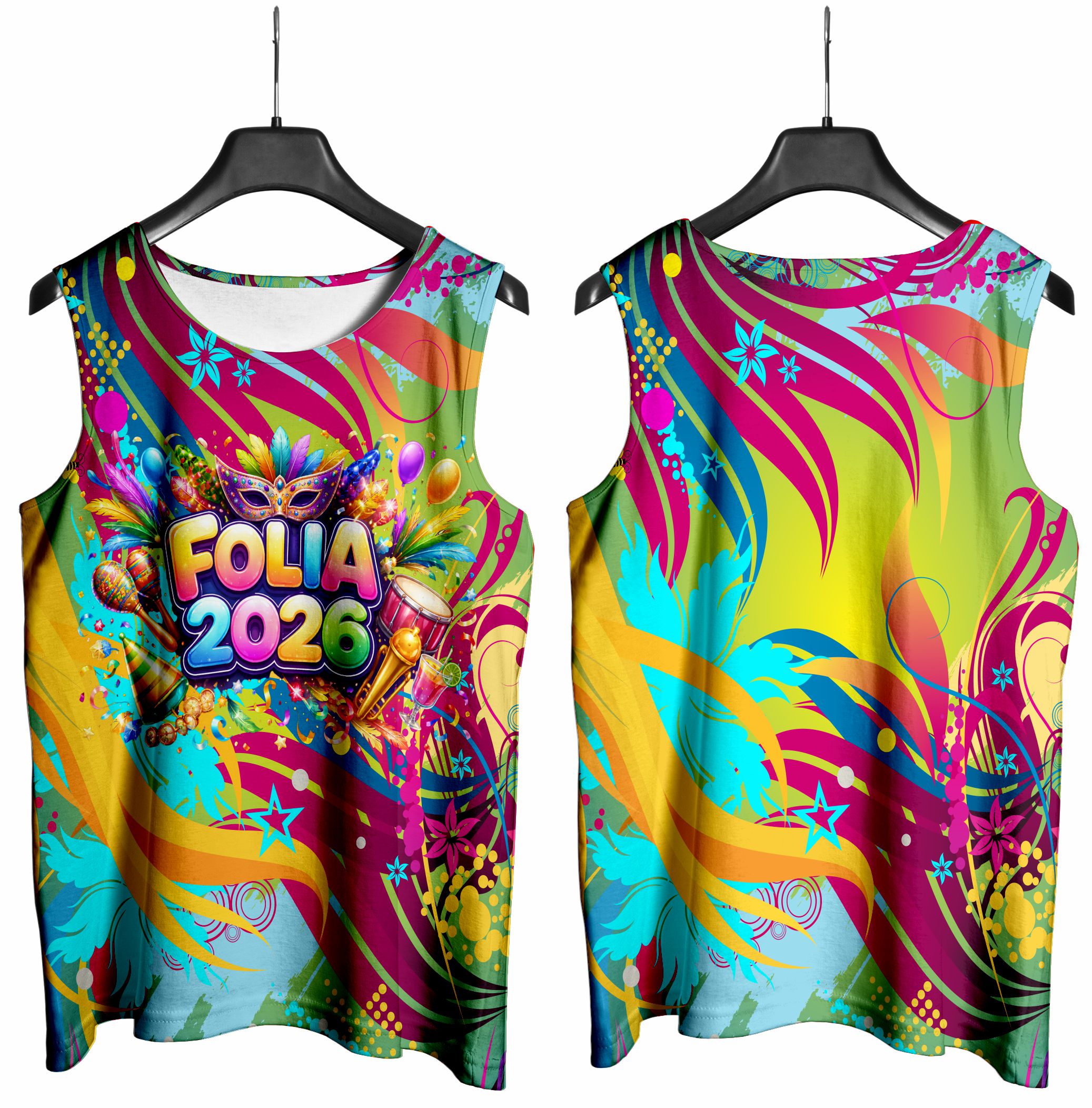 Arte vetor camisa Abadá carnaval-018