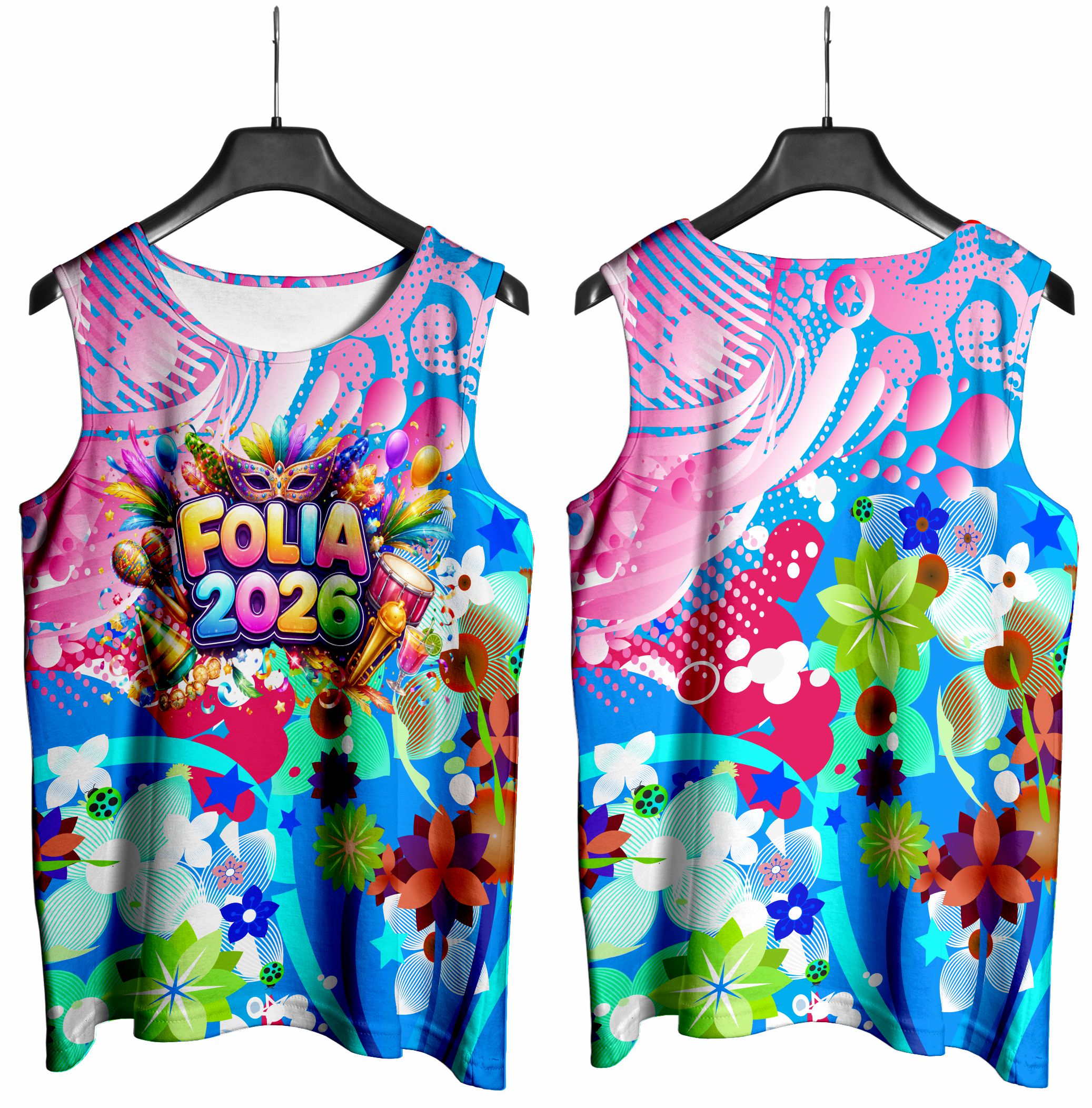 Arte vetor camisa Abadá carnaval-019