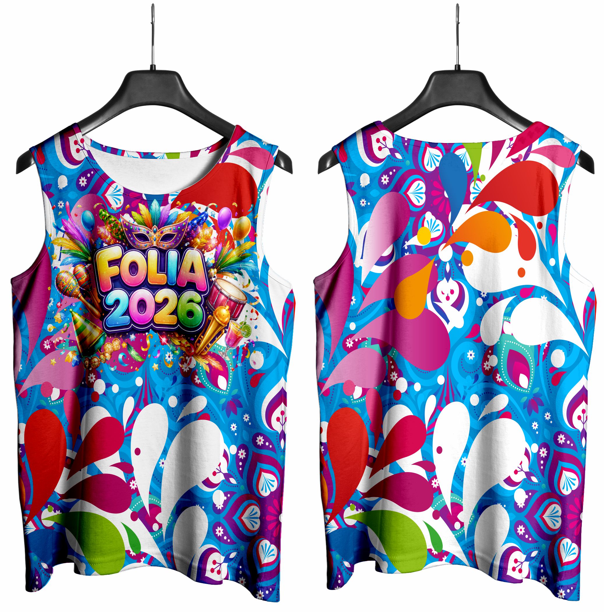 Arte vetor camisa Abadá carnaval-022