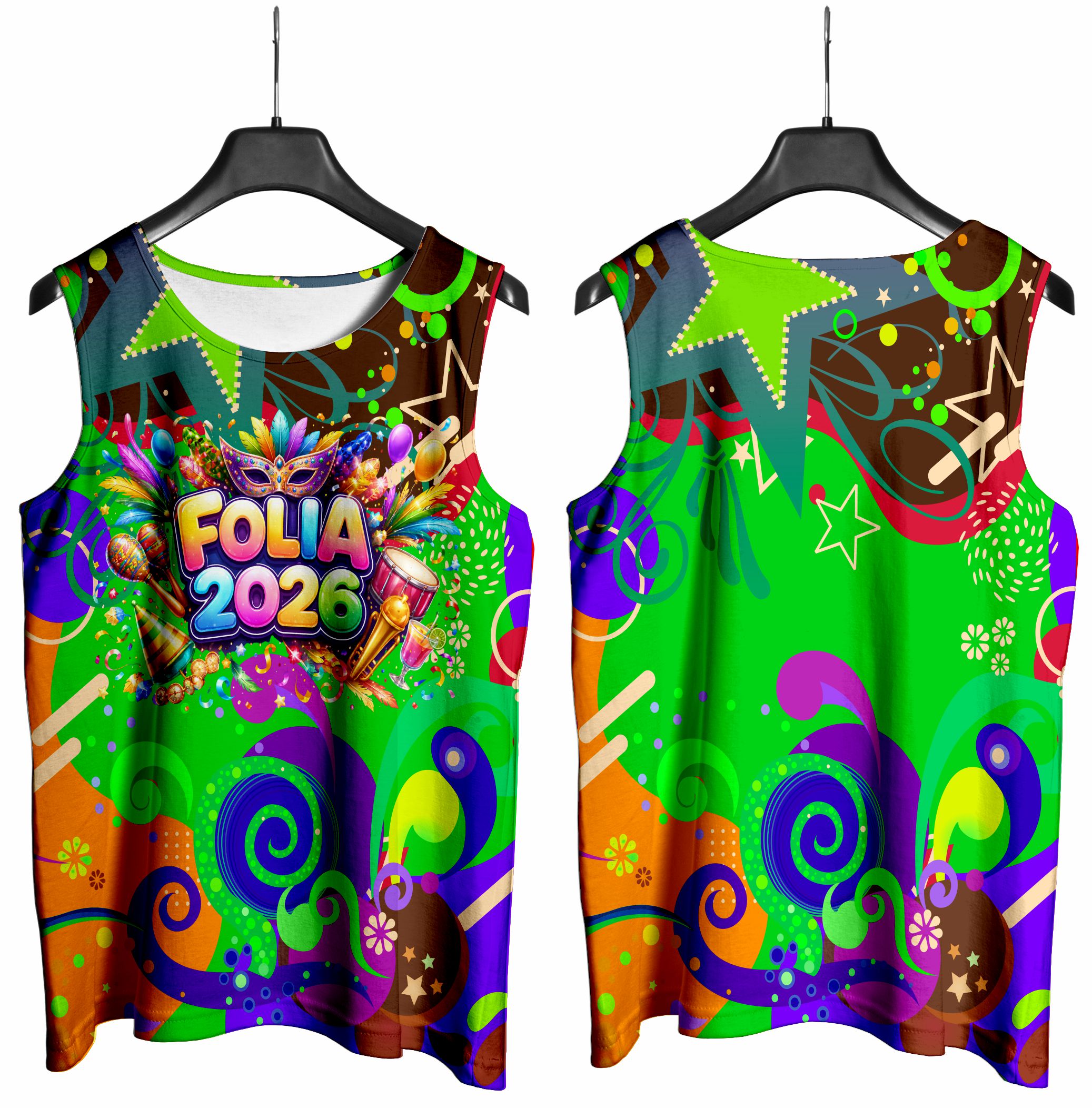 Arte vetor camisa Abadá carnaval-027