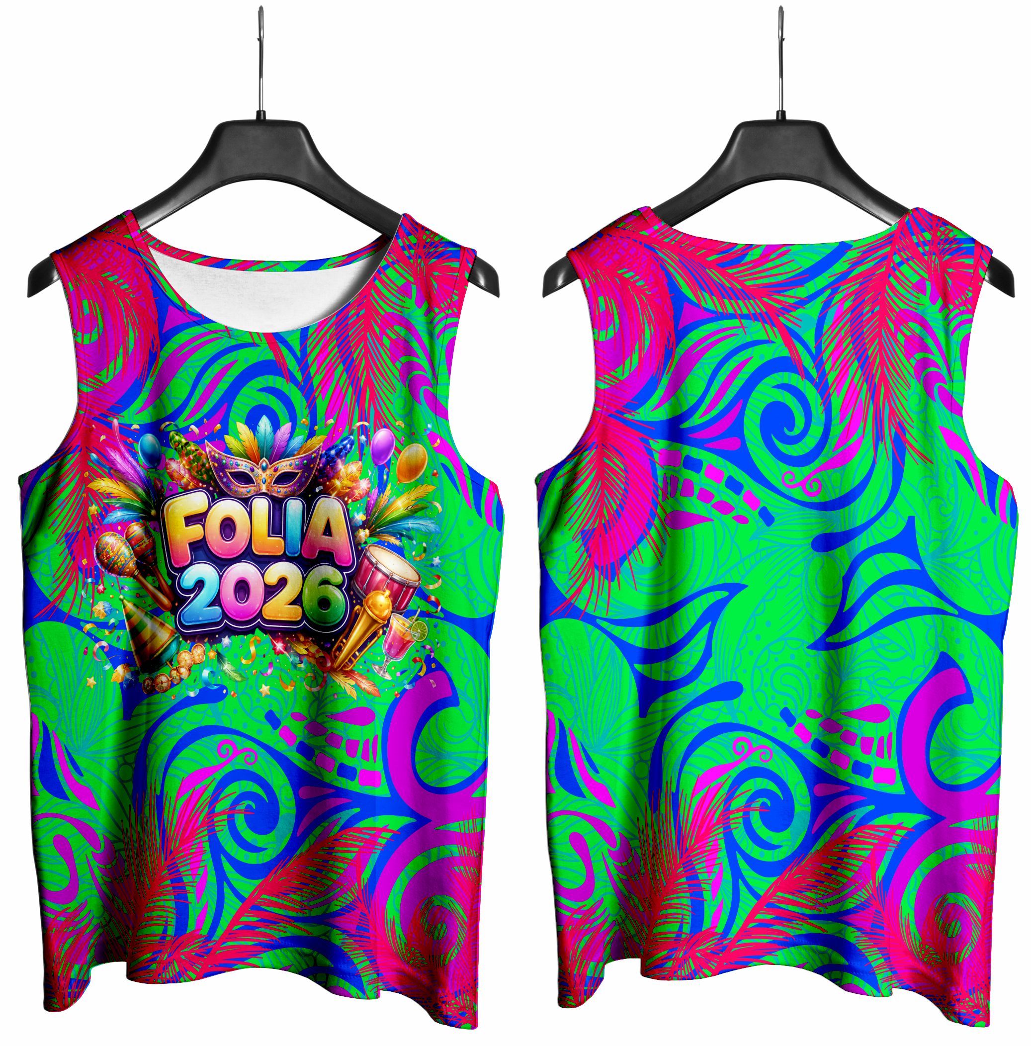 Arte vetor camisa Abadá carnaval-028