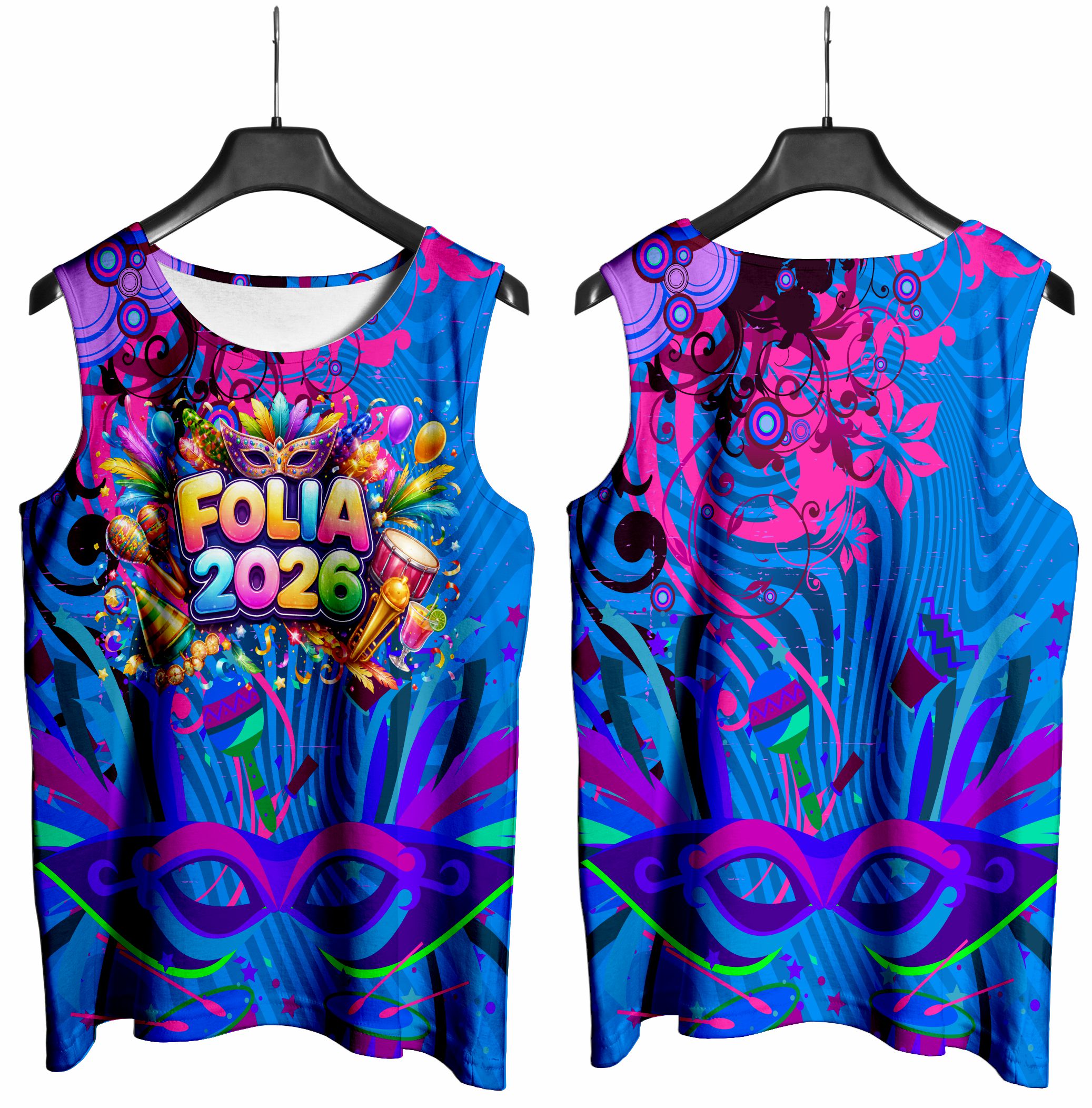 Arte vetor camisa Abadá carnaval-037