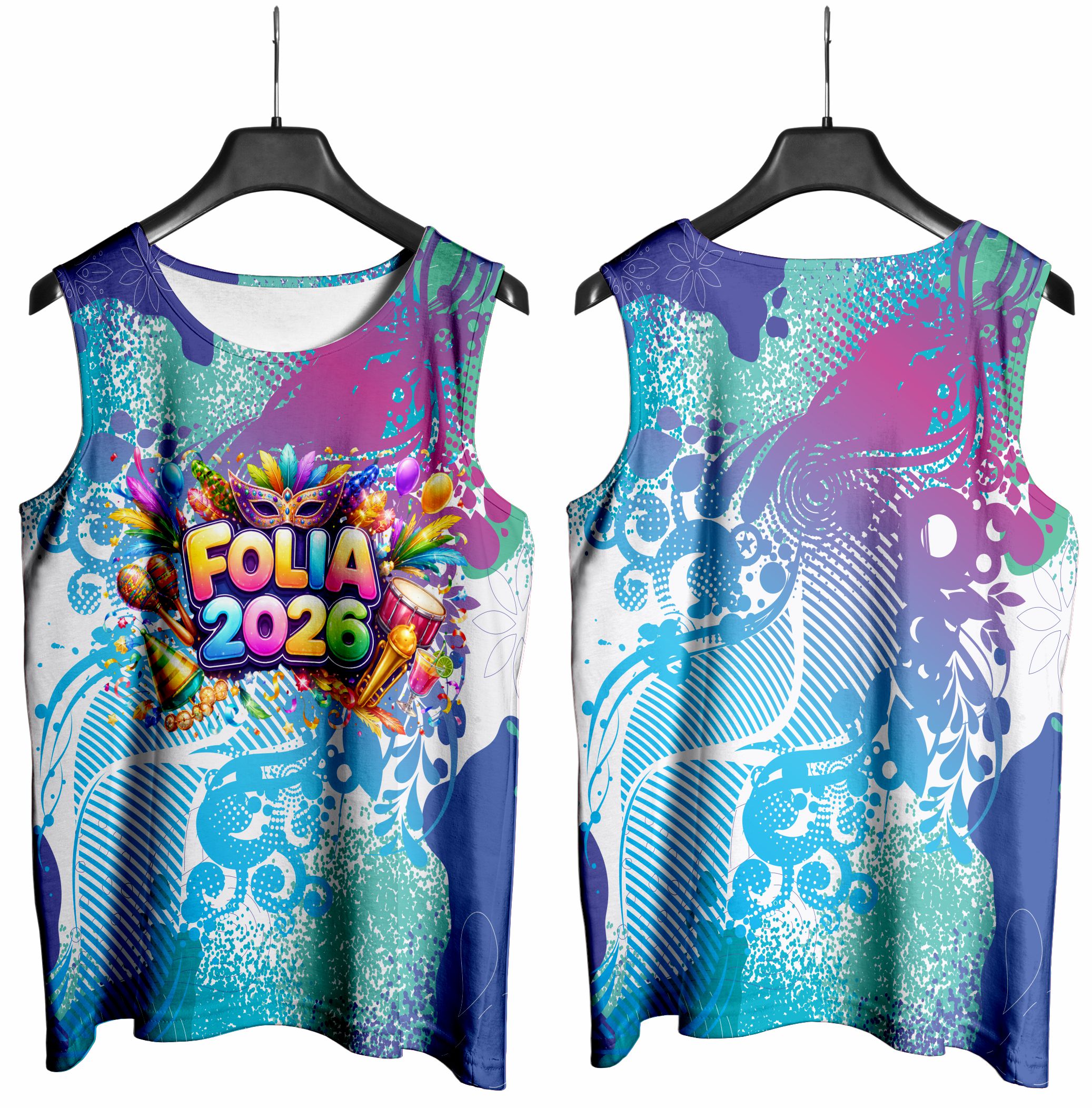 Arte vetor camisa Abadá carnaval-055