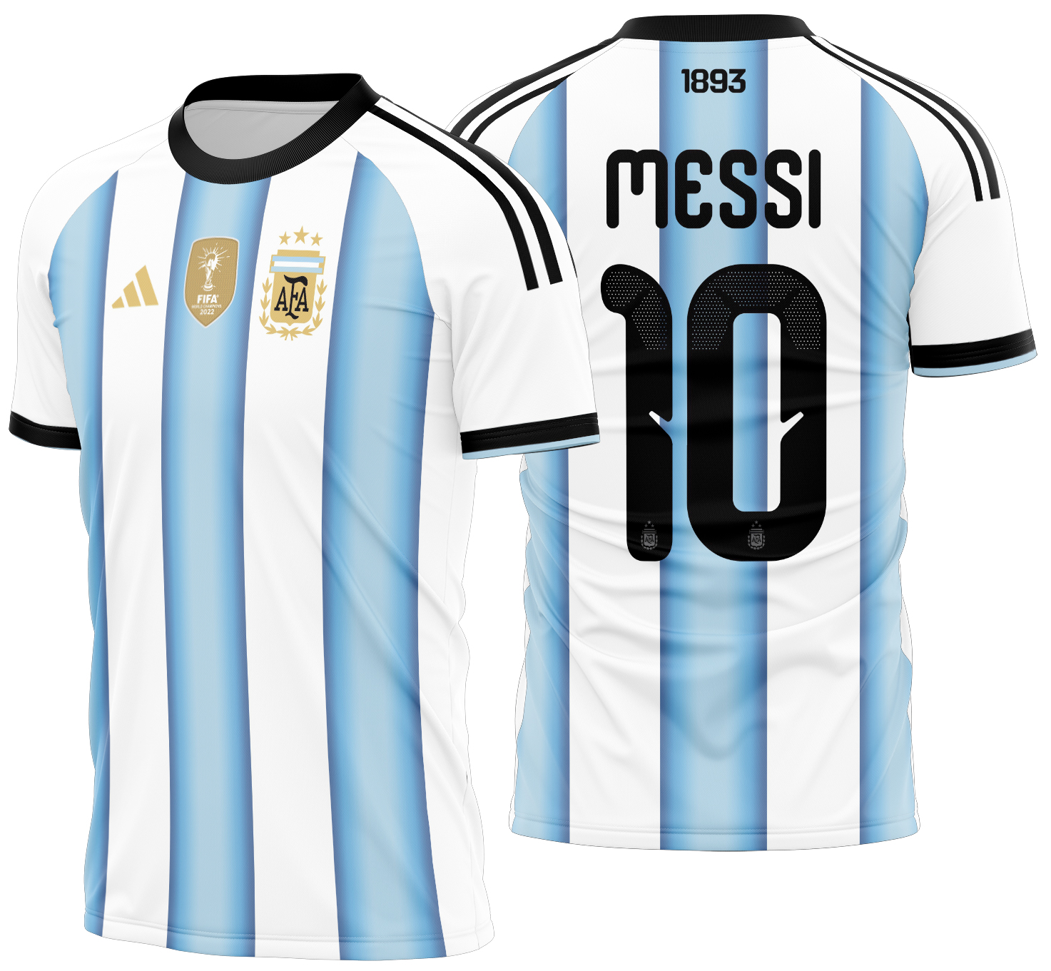 Arte Vetor Camisa Argentina Local 2026