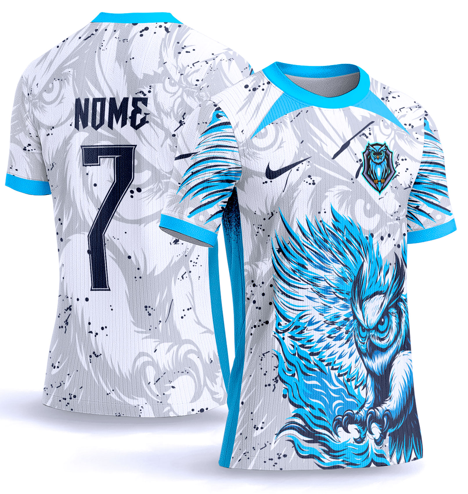 Arte vetor camisa Interclasse coruja 0027