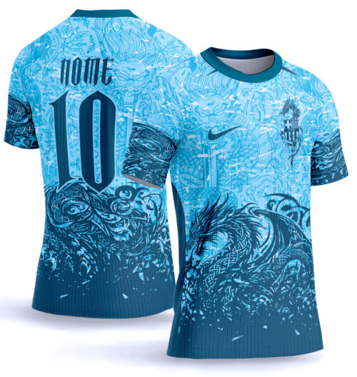 Arte vetor camisa Interclasse dragão 0022