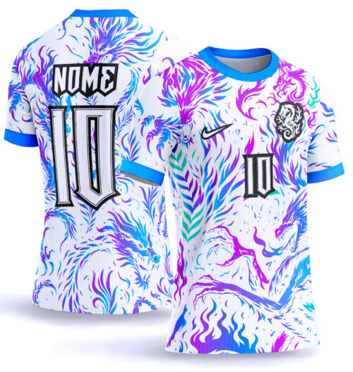 Arte vetor camisa Interclasse dragão degradê 0023