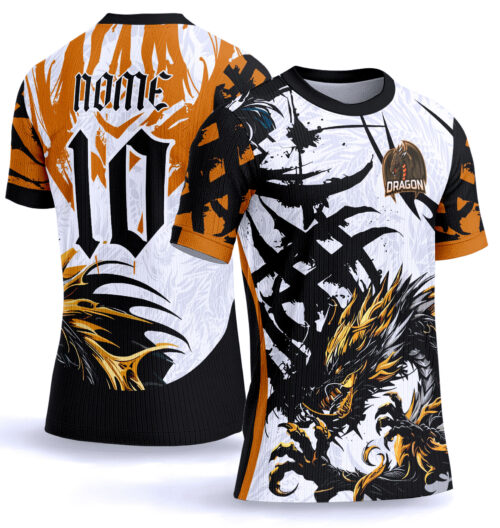 Arte vetor camisa Interclasse dragão dourado 0024