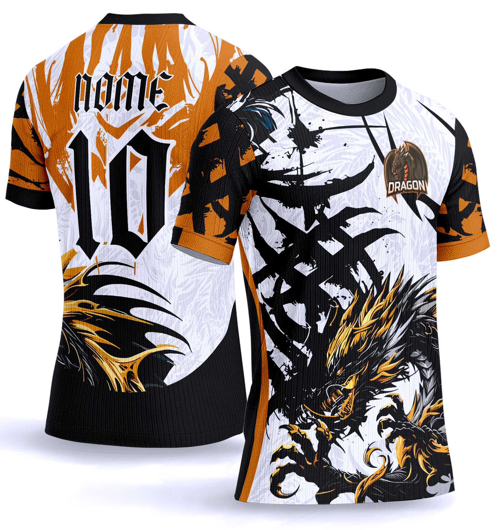 Arte vetor camisa Interclasse dragão dourado 0024