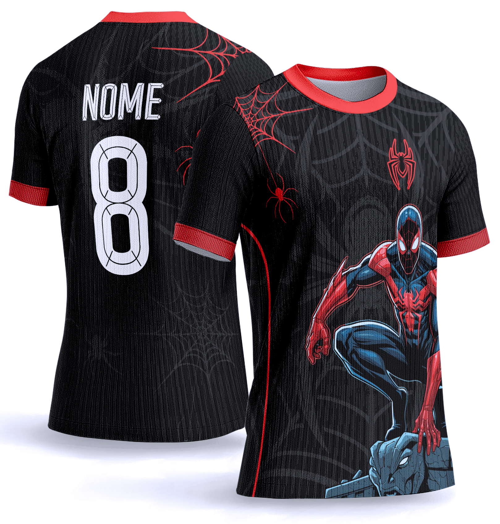 Arte vetor camisa Interclasse homem aranha 0034
