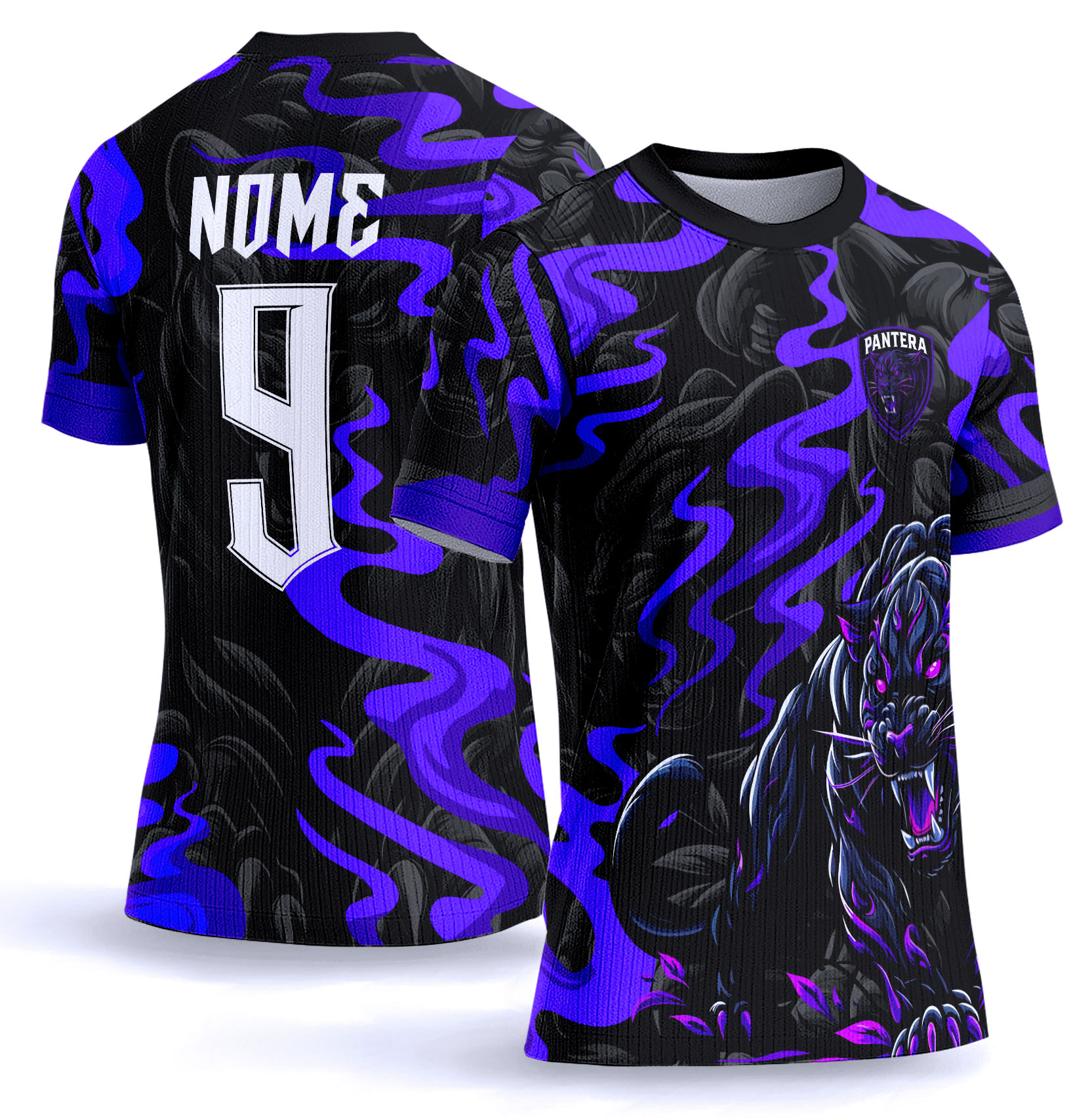 Arte vetor camisa Interclasse pantera 0014