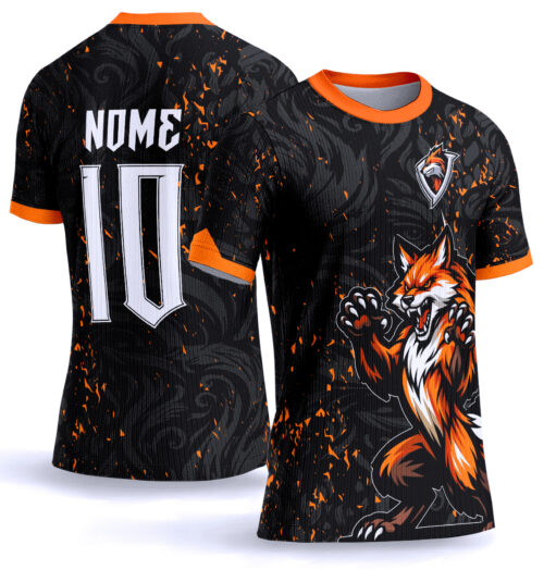 Arte vetor camisa Interclasse raposa 0036