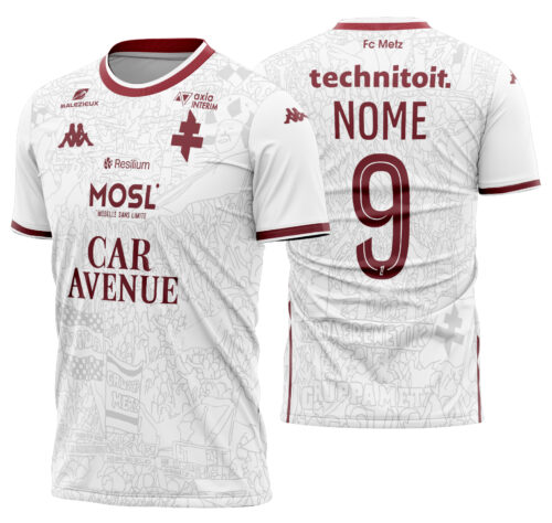 Arte Vetor Camisa Metz Visita 2025-2026