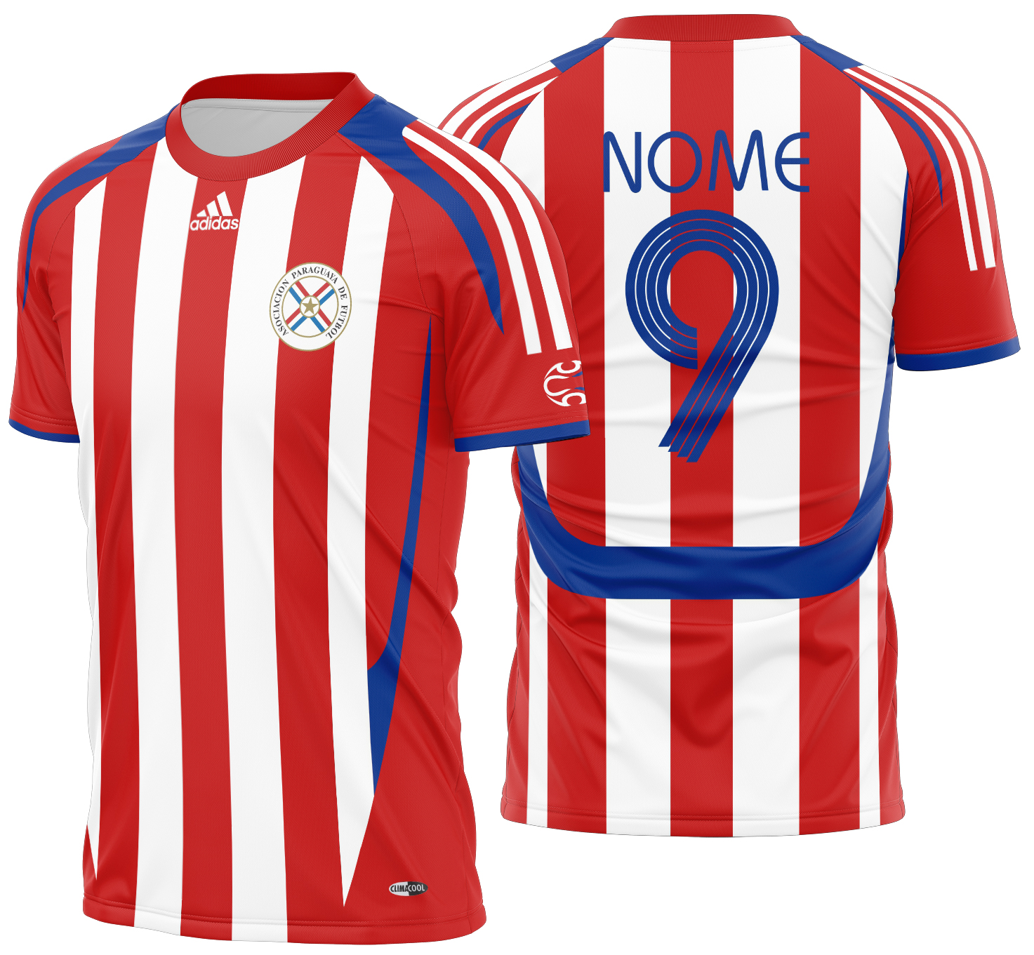 Arte vetor camisa Paraguay Local 2007