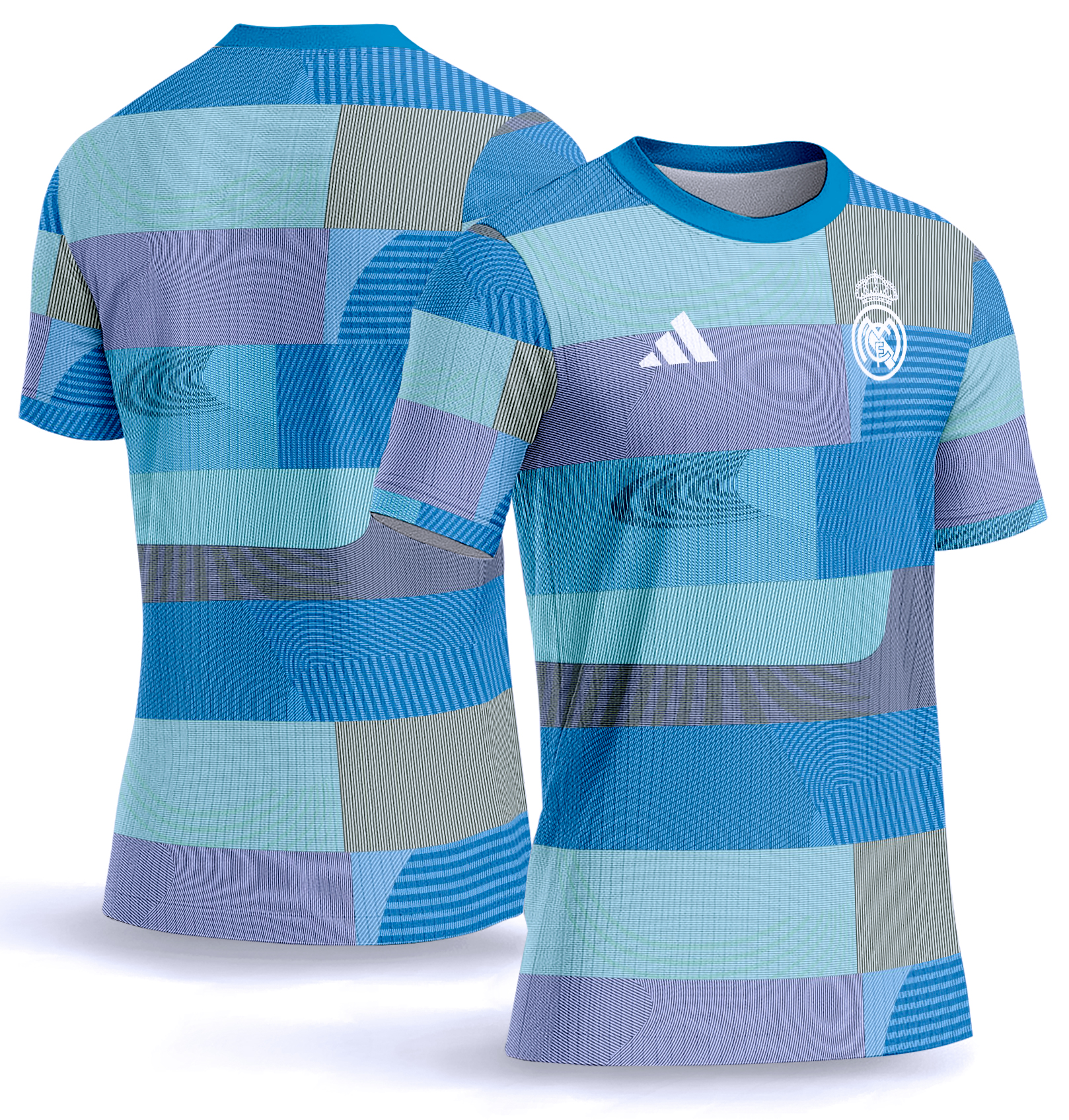Arte Vetor Camisa Real Madrid Pre-jogo 2025-2026
