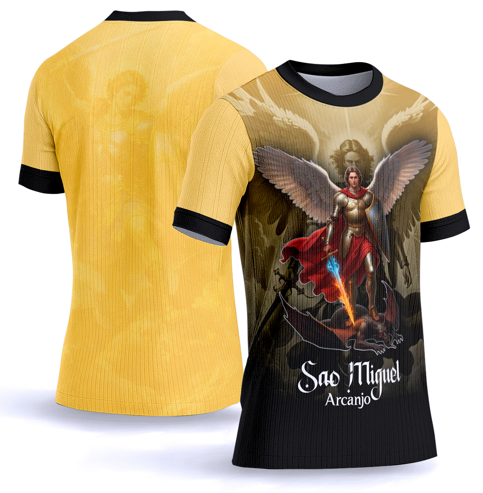 Arte estampa camisa São Miguel Arcanjo 003