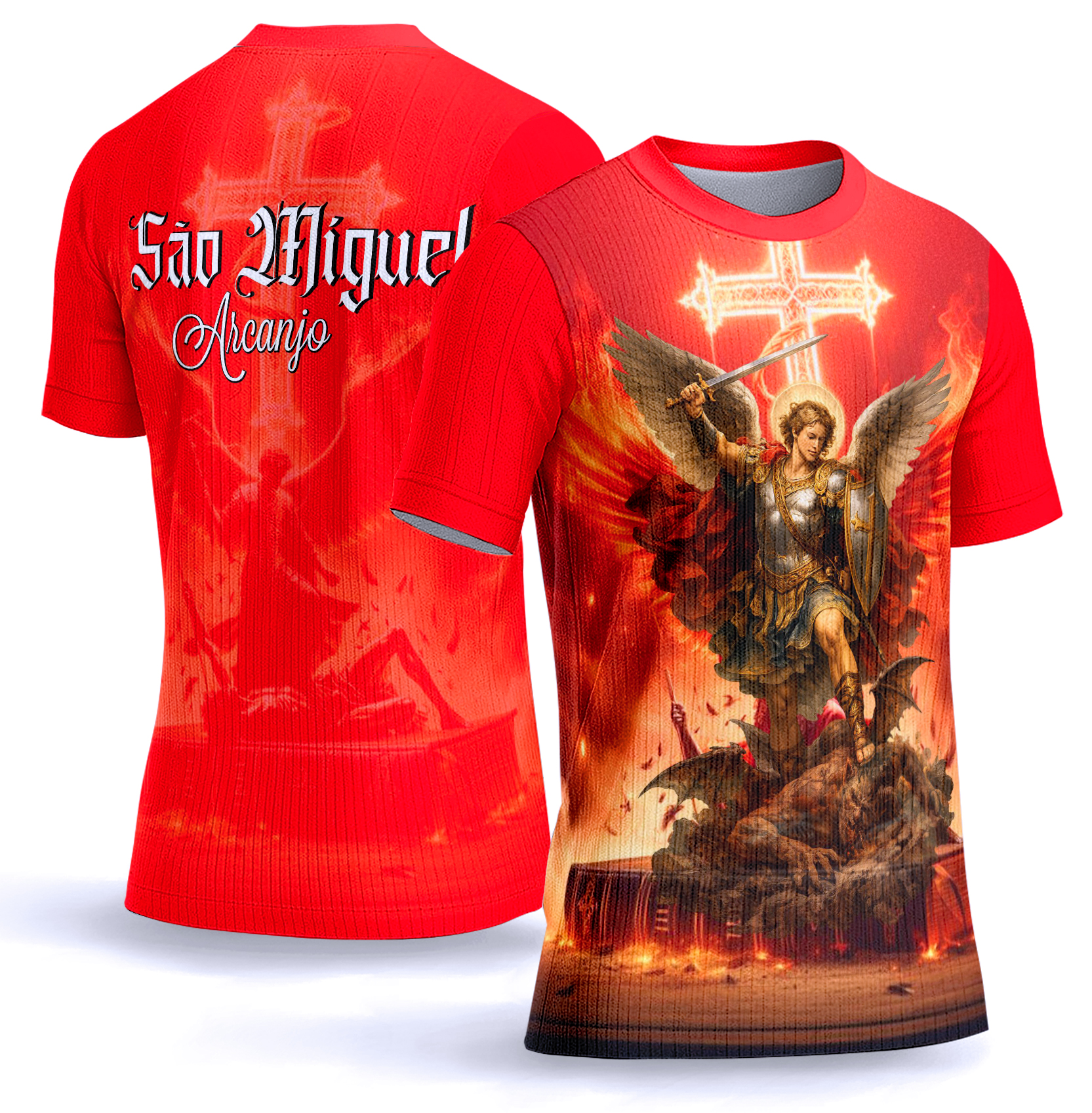 Arte estampa camisa São Miguel Arcanjo 004