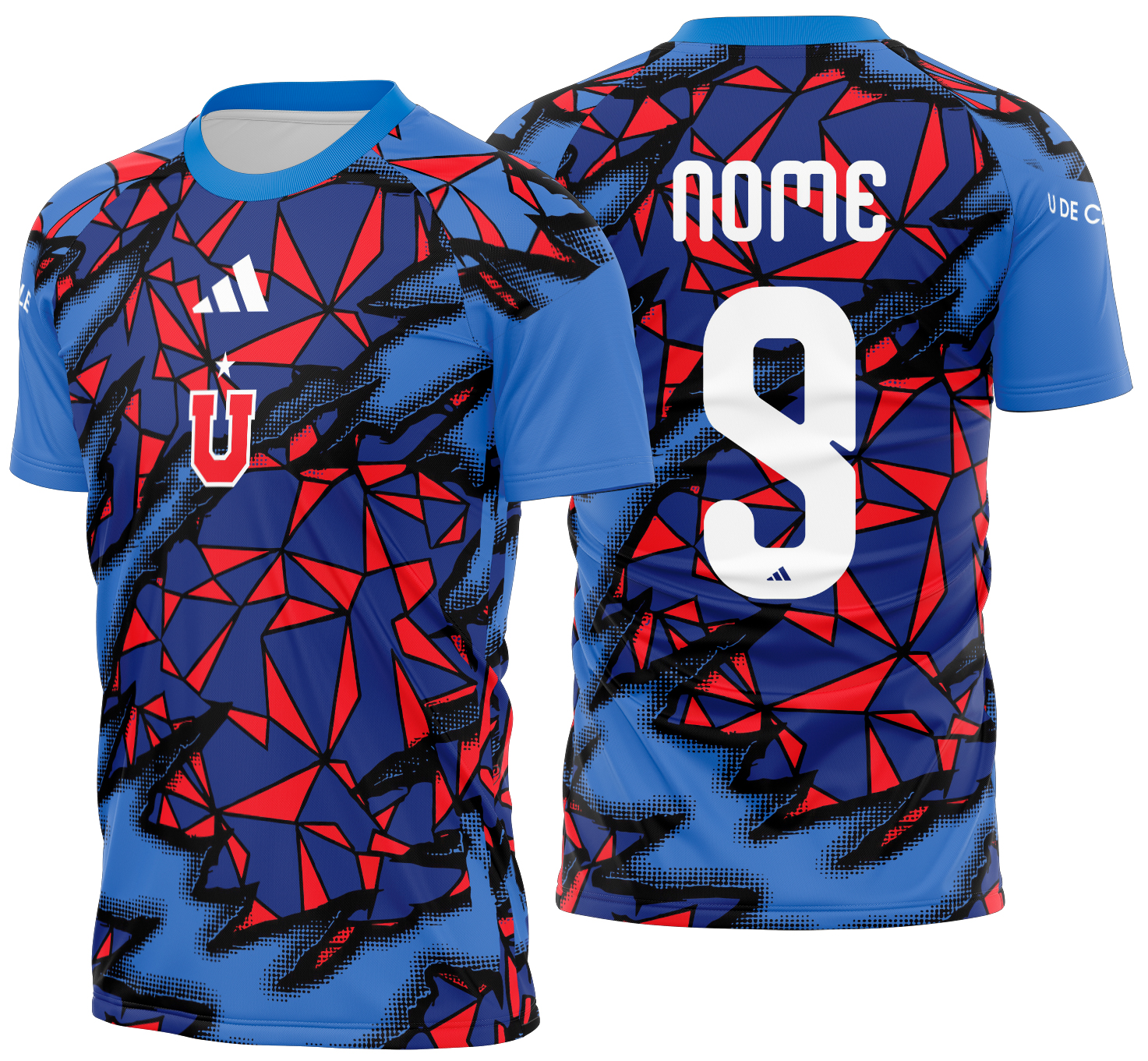 Estampa Vetorial Camisa Pré-Jogo Universidad de Chile 2026