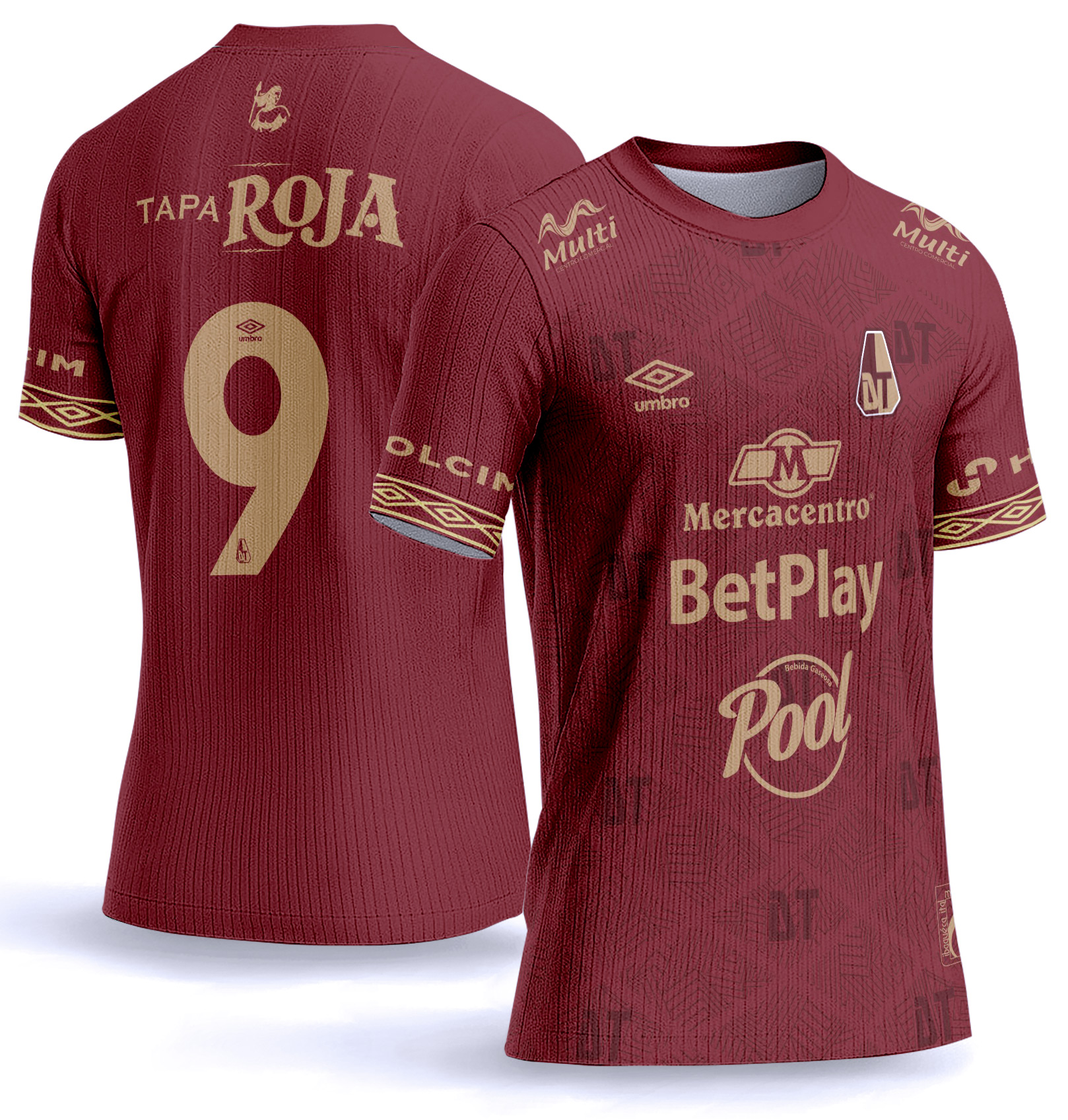 Arte vetor camisa Deportes Tolima Local 2026