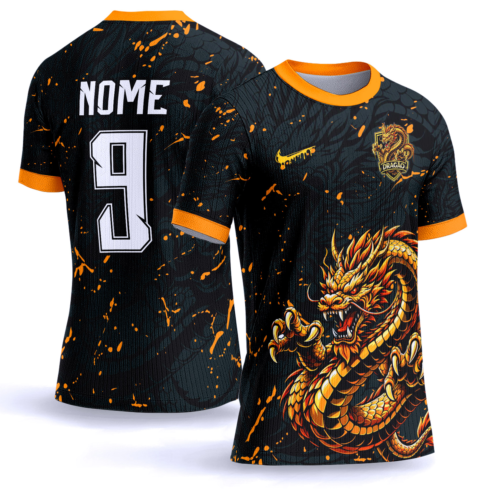 Arte vetor camisa Interclasse dragão 0056