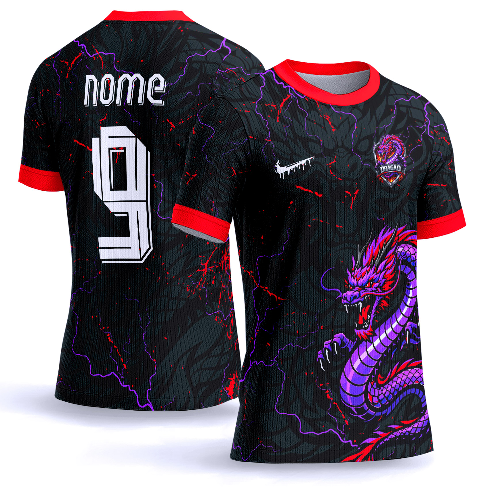 Arte vetor camisa Interclasse dragão 0057