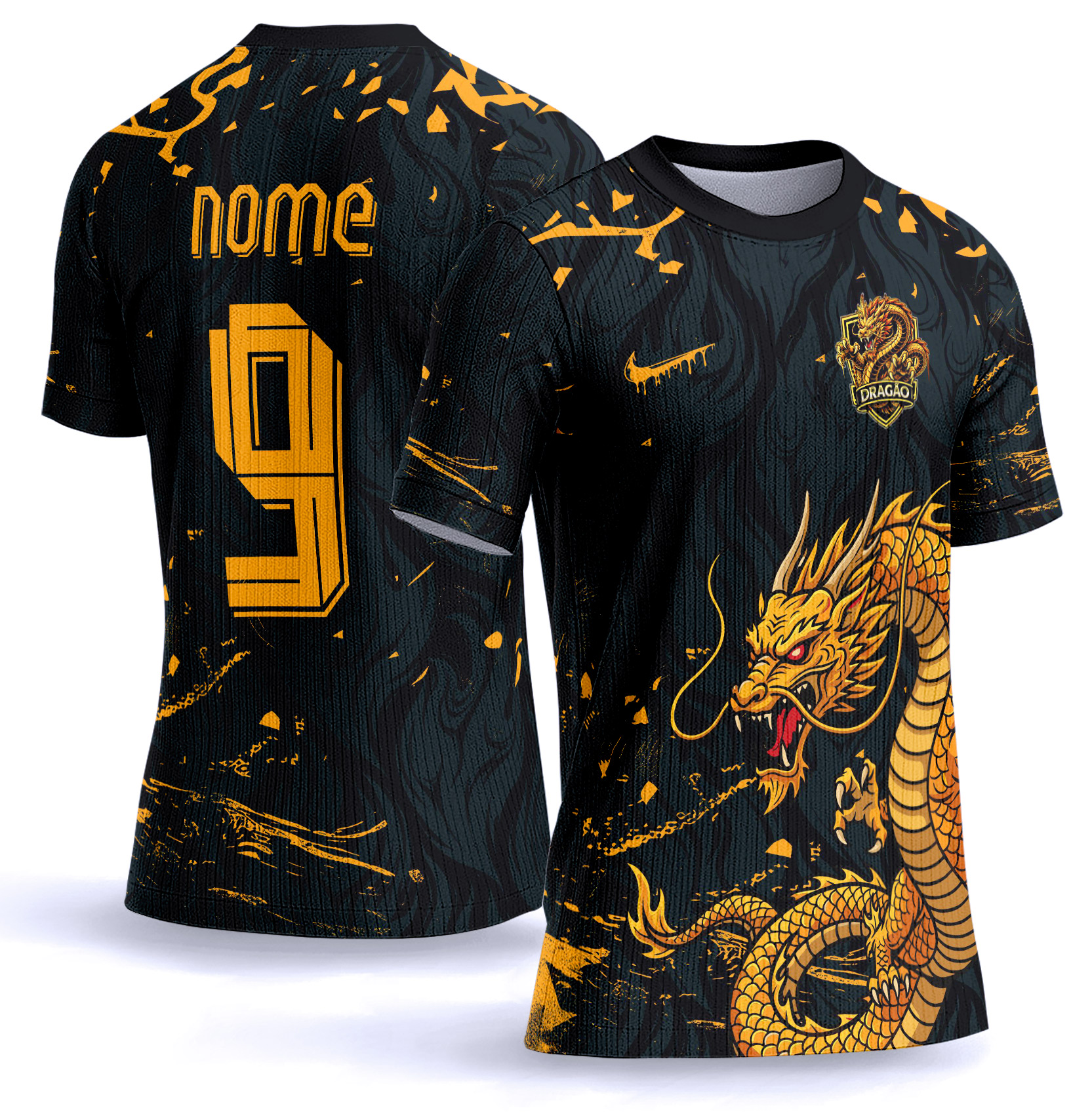 Arte vetor camisa Interclasse dragão 0058