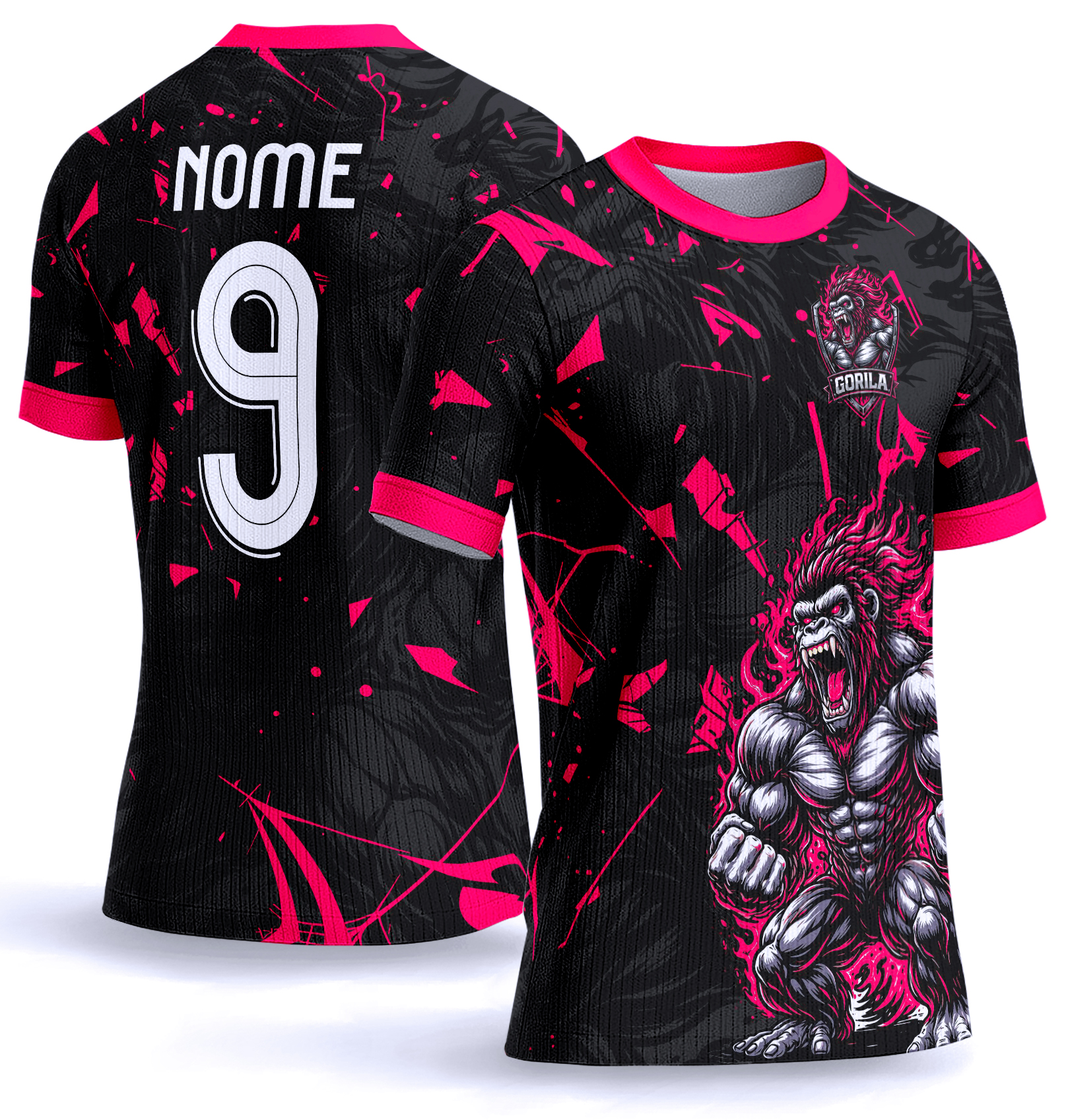 Arte vetor camisa Interclasse gorila 0052