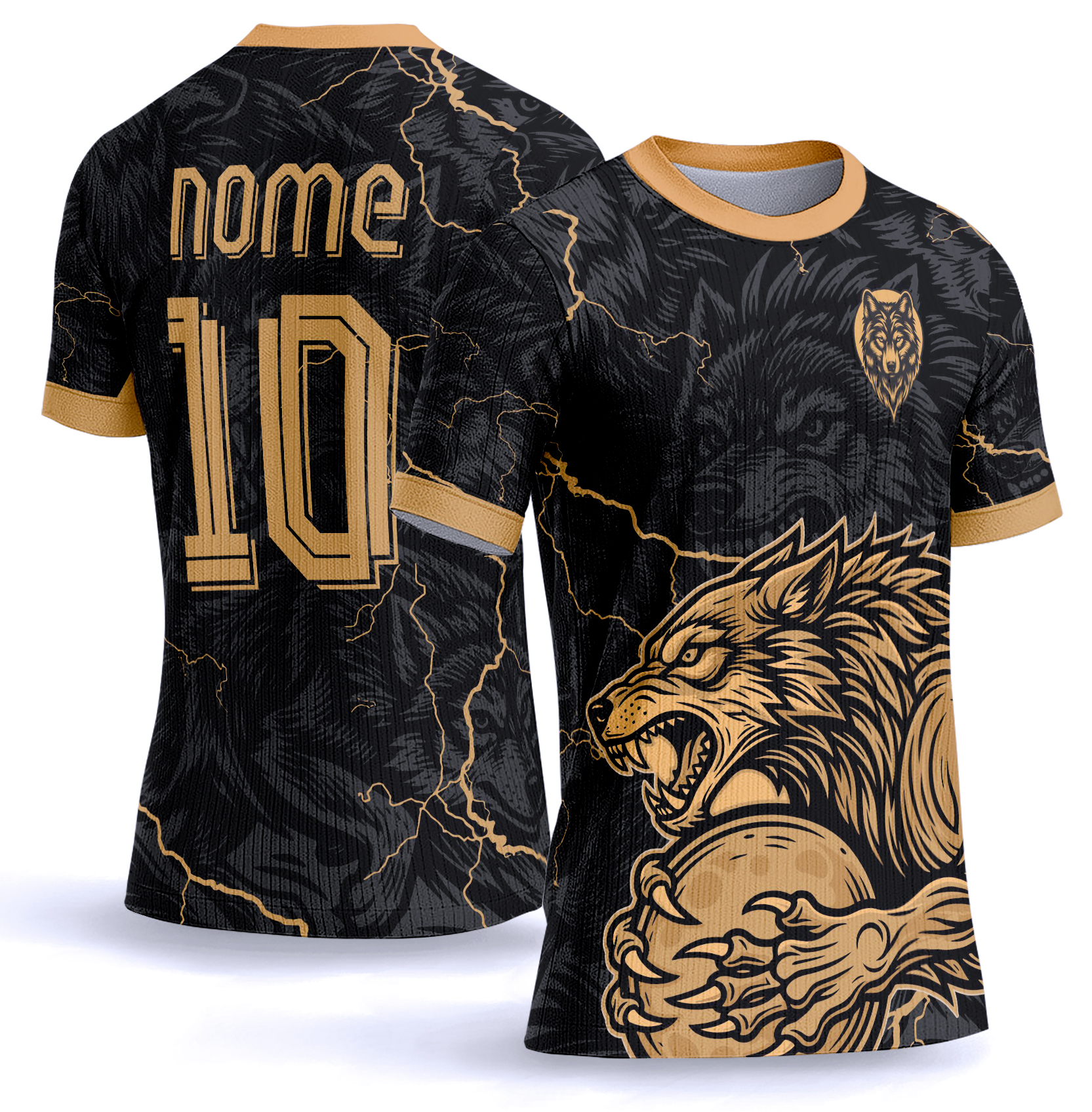 Arte vetor camisa Interclasse lobo 0043