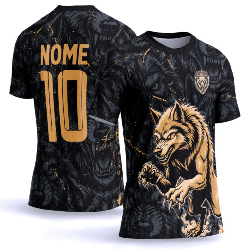 Arte vetor camisa Interclasse lobo 0044