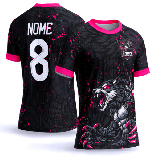 Arte vetor camisa Interclasse lobo 0059