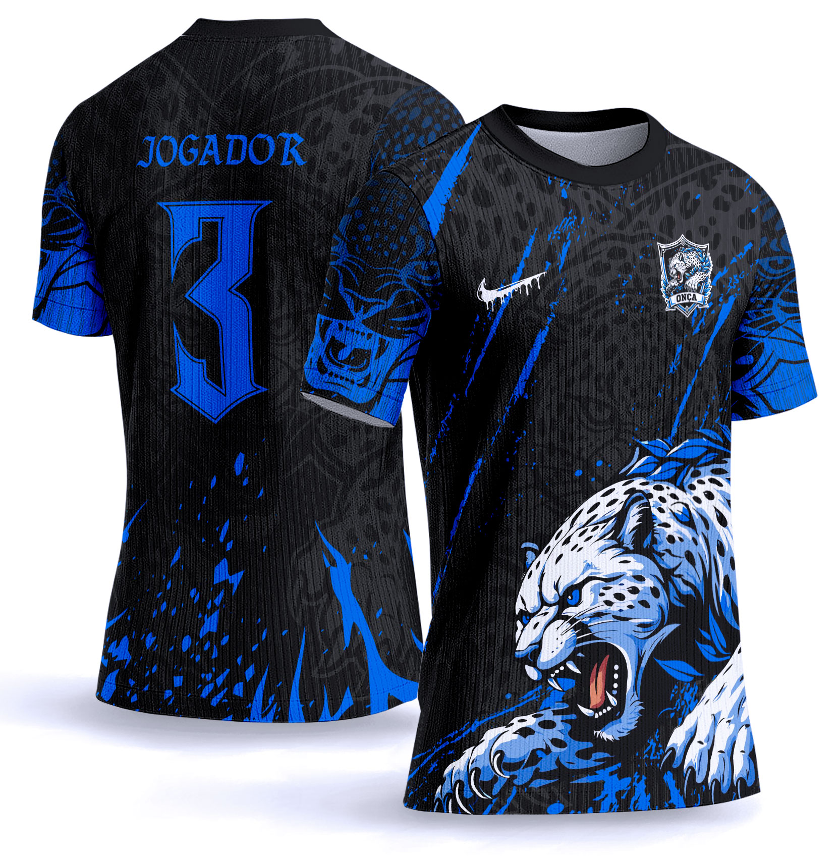 Arte vetor camisa Interclasse onça 0051