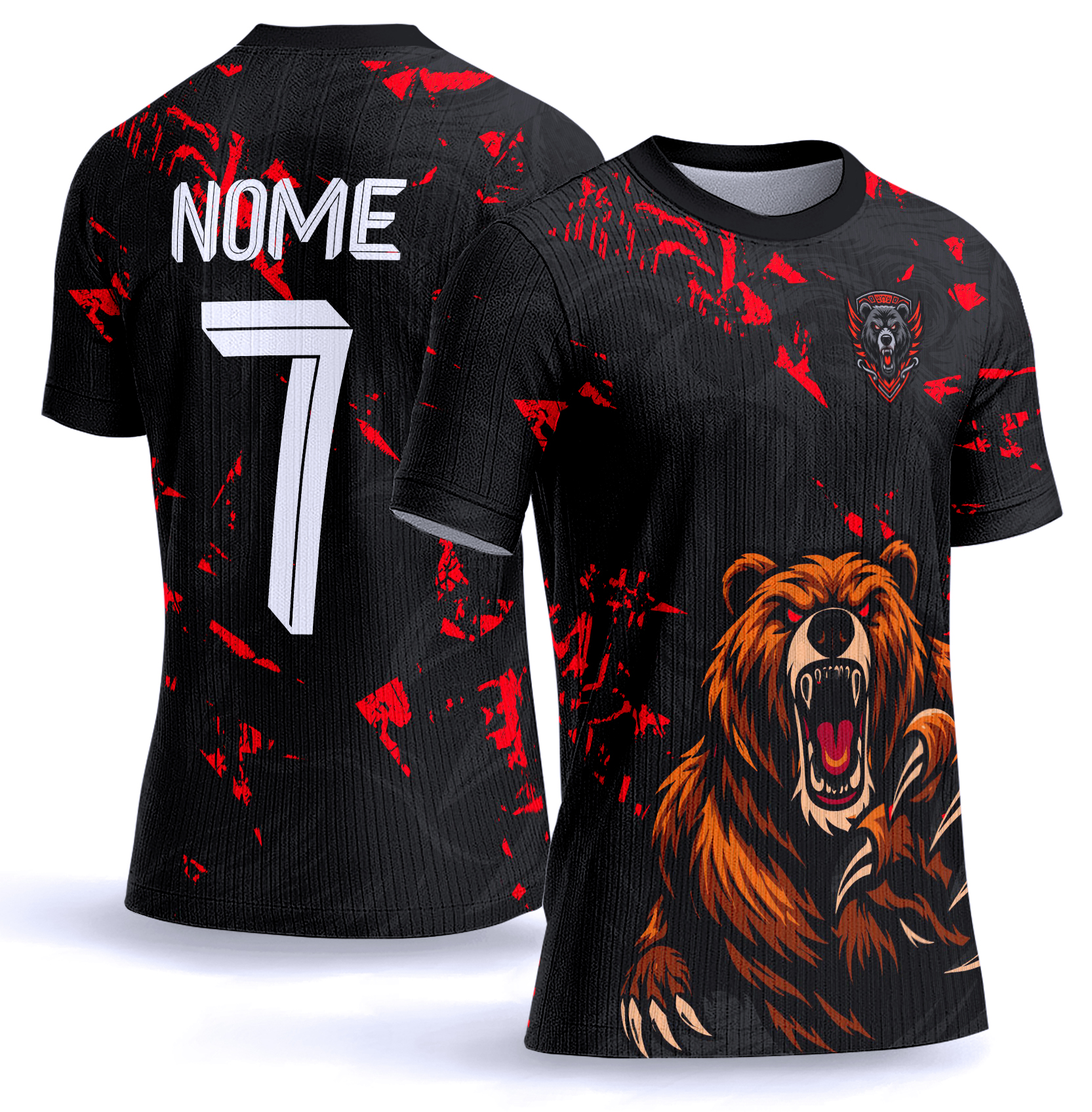 Arte vetor camisa Interclasse urso 0042
