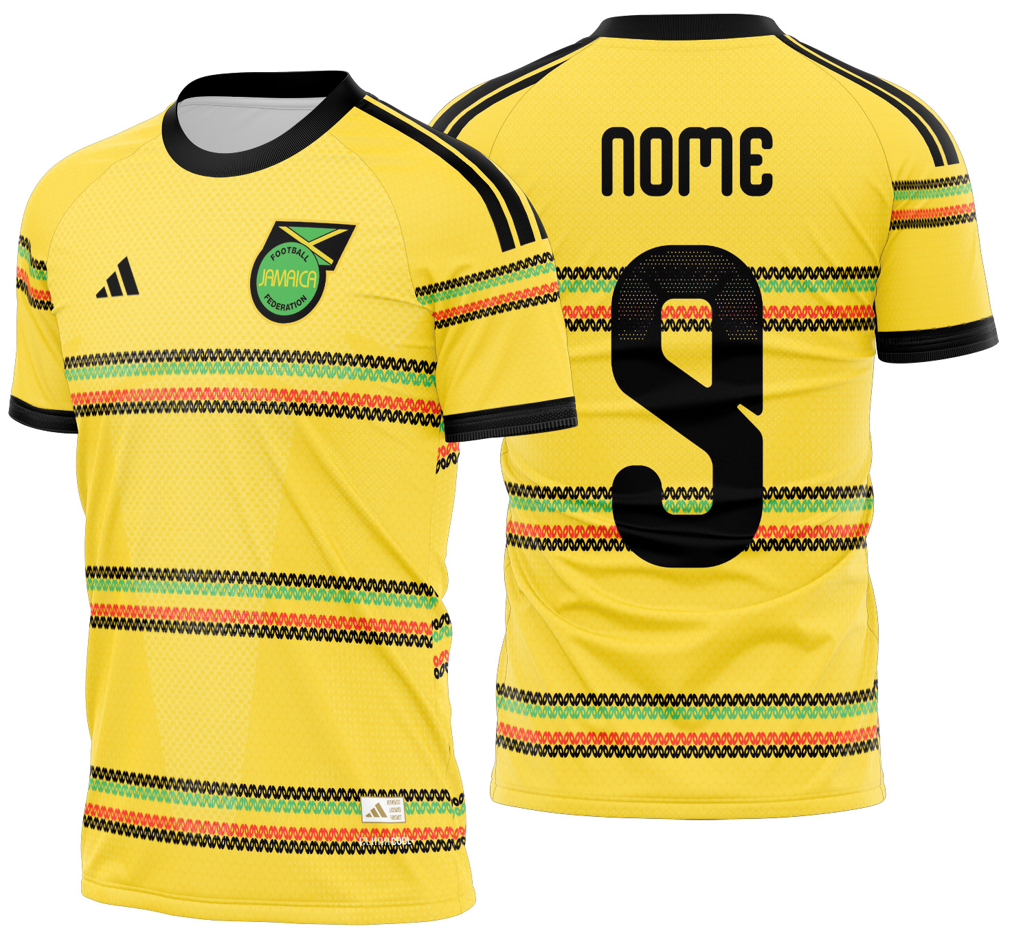 Arte vetor camisa Jamaica home 2026