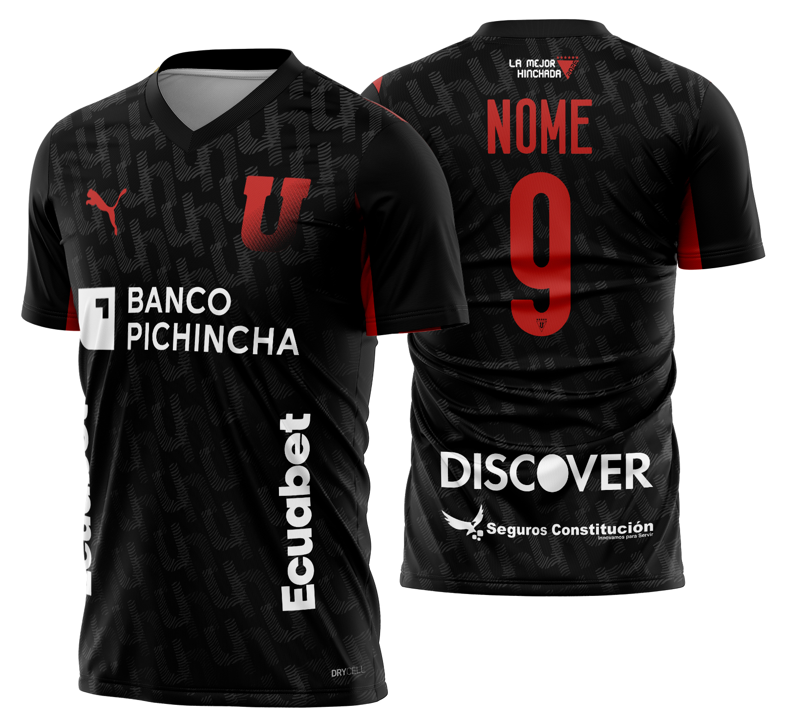 Arte vetor camisa LDU Quito Terceira 2026