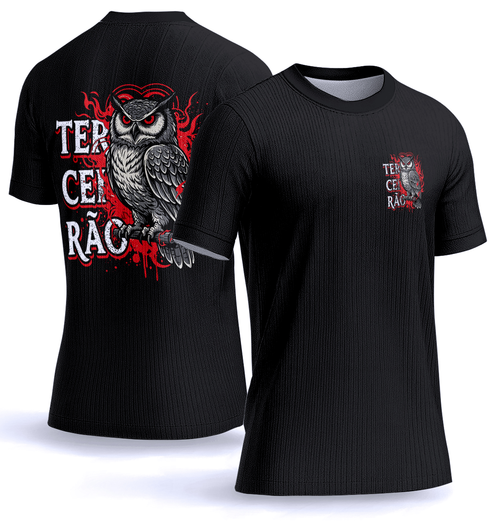 Arte vetor camisa Terceirão coruja 010