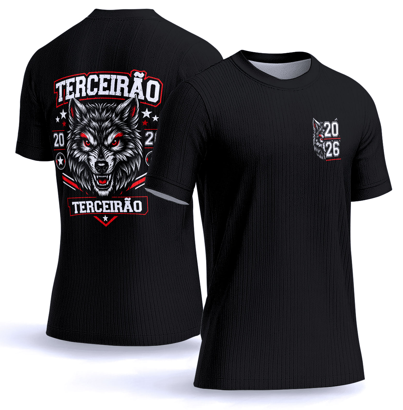 Arte vetor camisa Terceirão lobo 0018