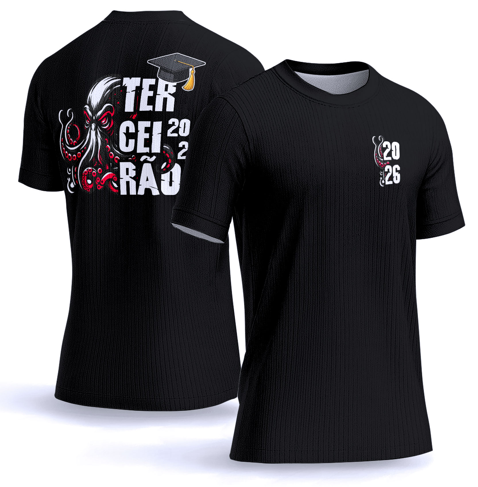 Arte vetor camisa Terceirão polvo 0020