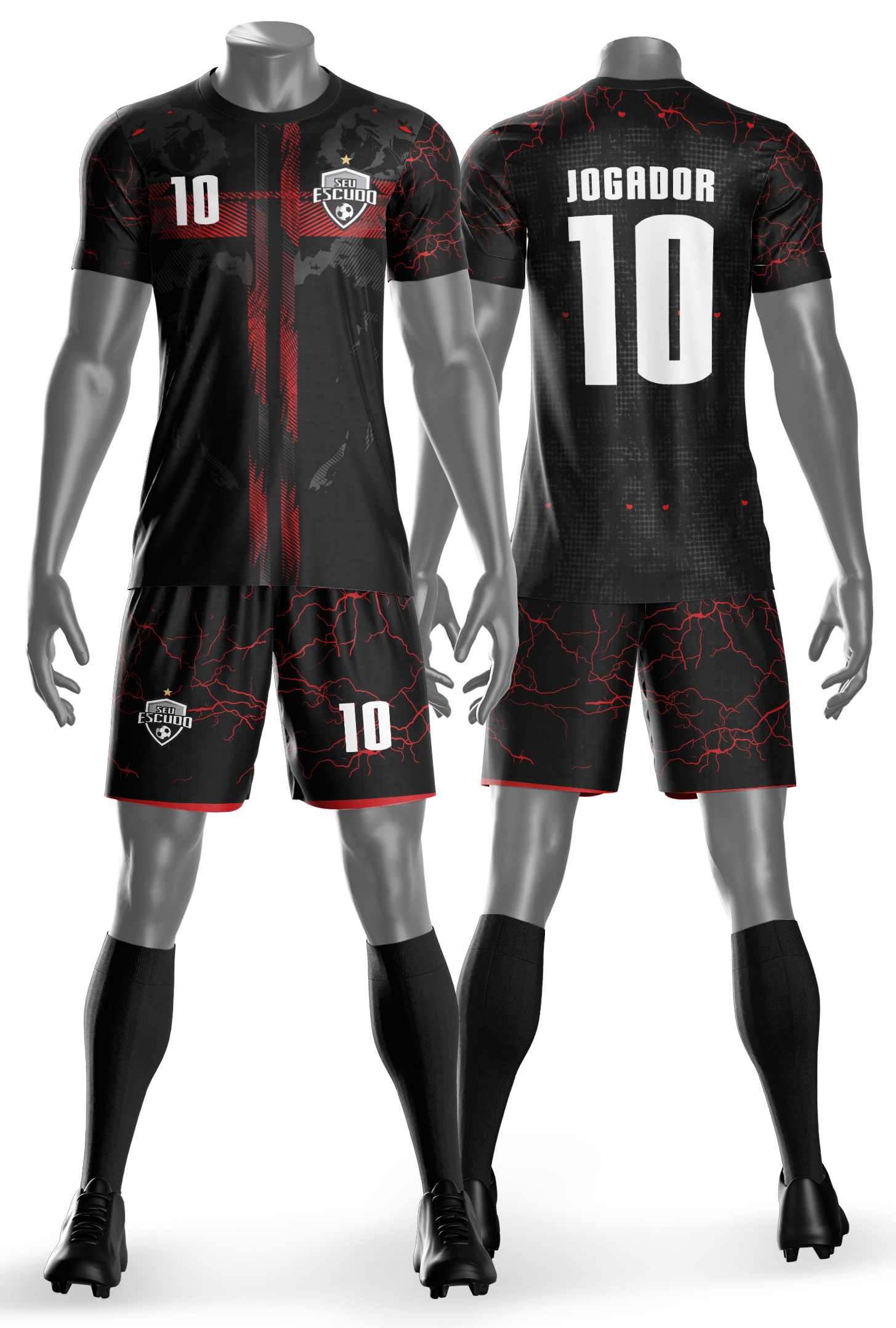 Arte Vetor camisa uiforme Esportivo 007