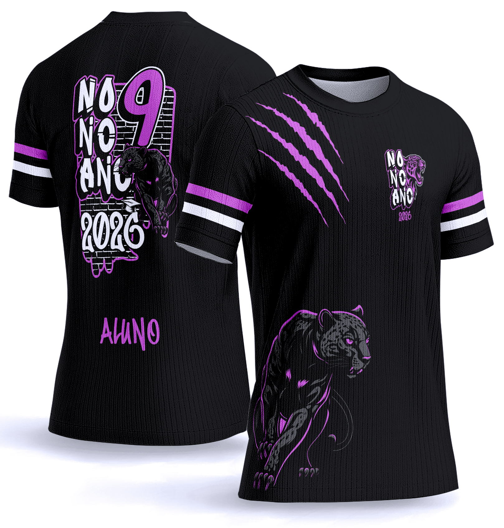 Arte vetor camisa nono ano pantera 0022