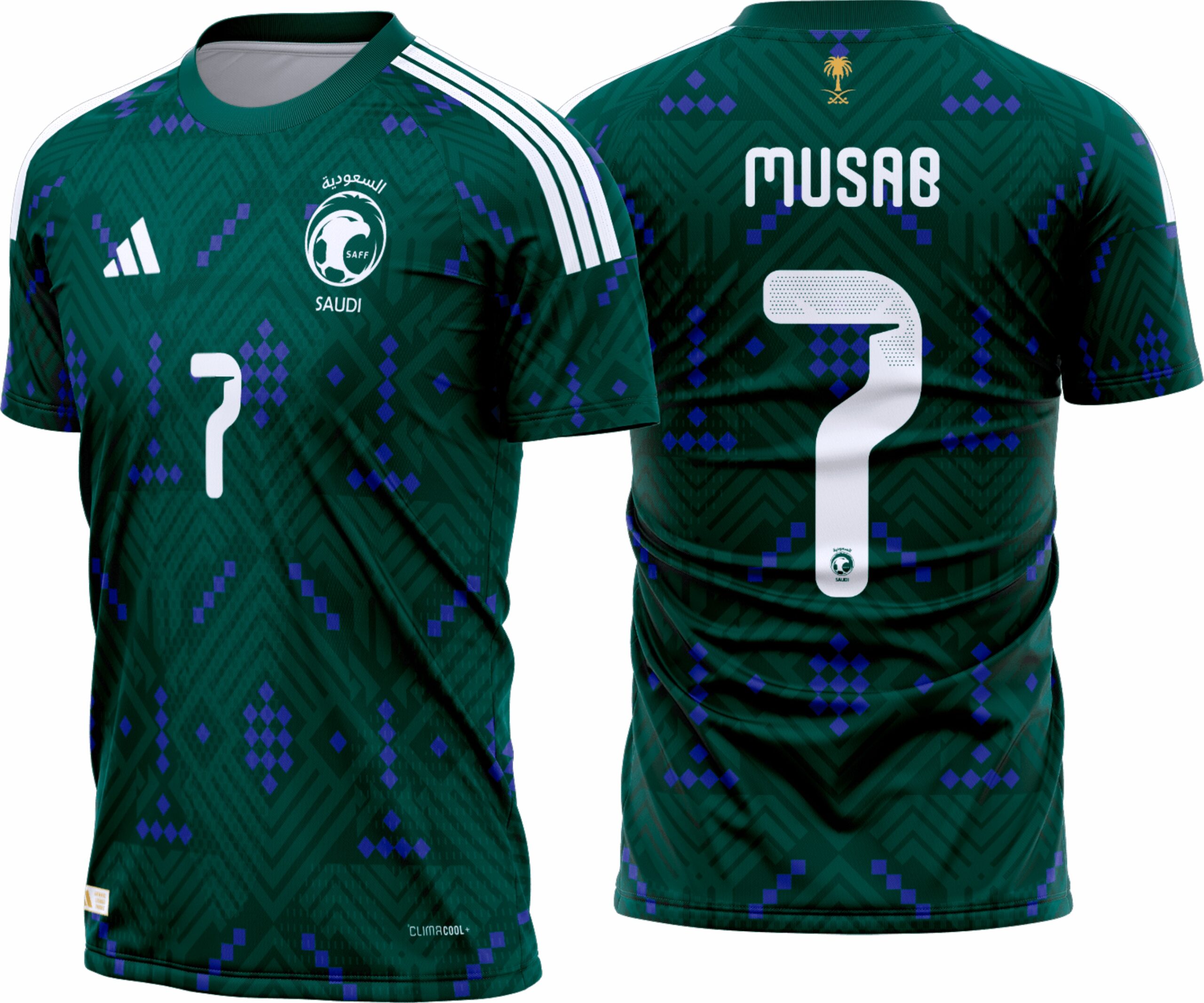 Arte vetor camisa Arabia Saudita Titular 2026