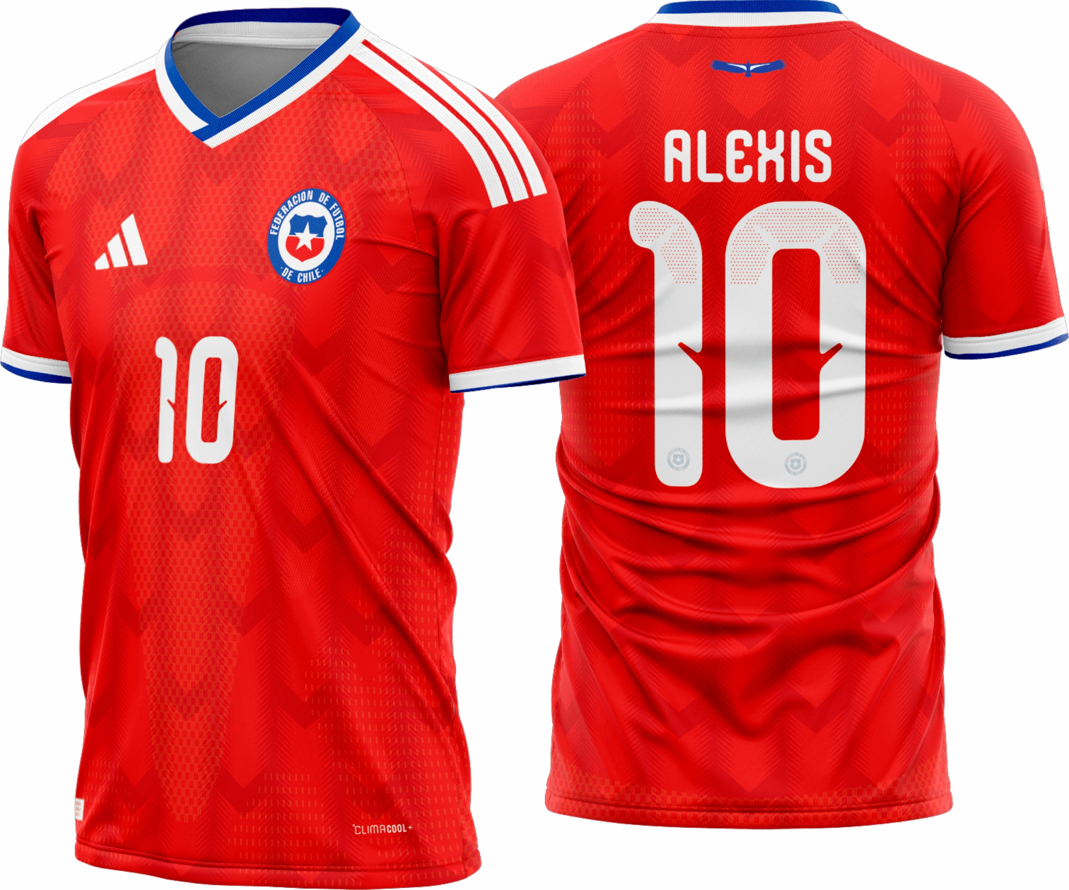 Arte vetor camisa Chile Titular 2026