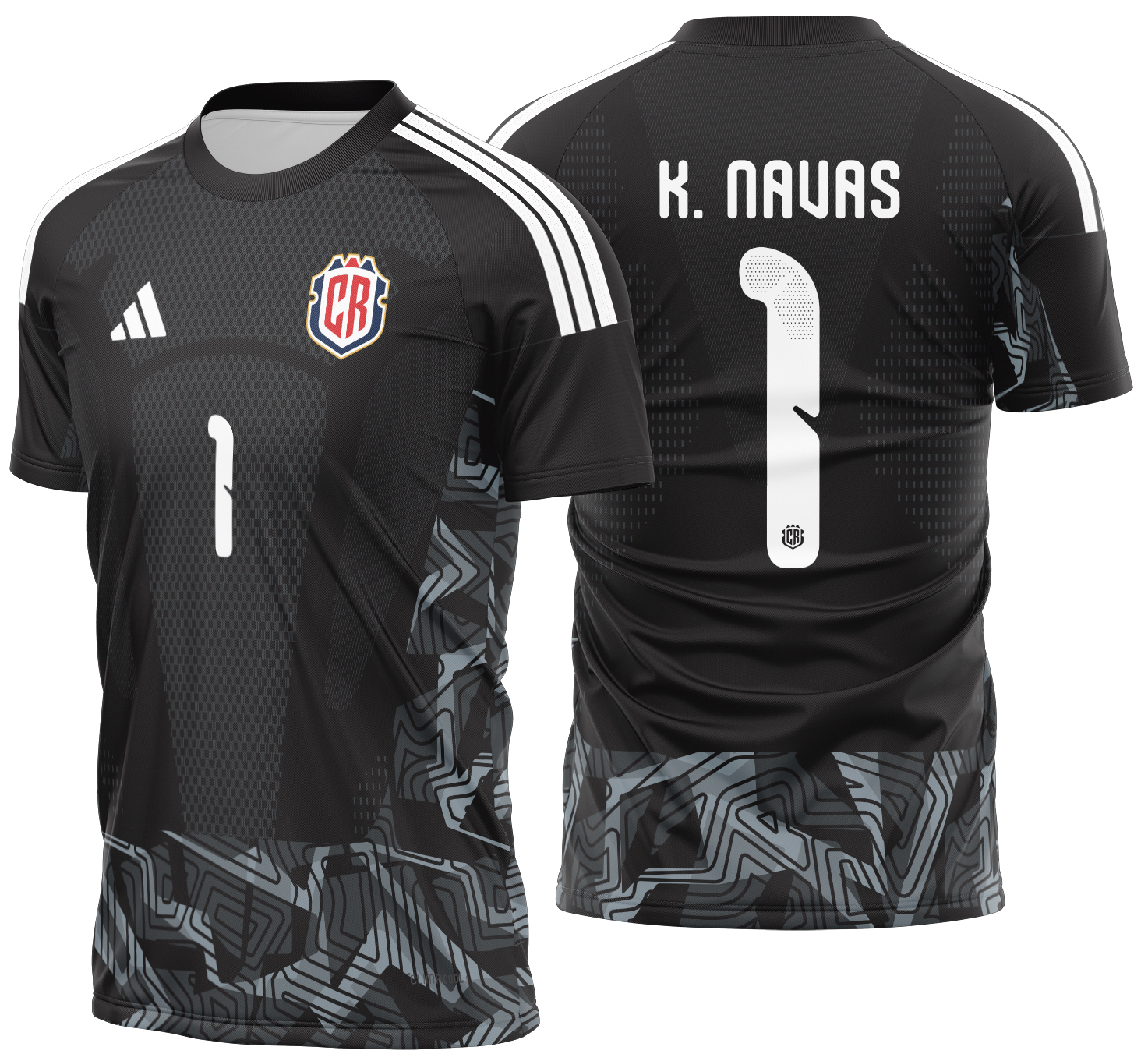 Arte vetor camisa Costa Rica Goleiro I 2026