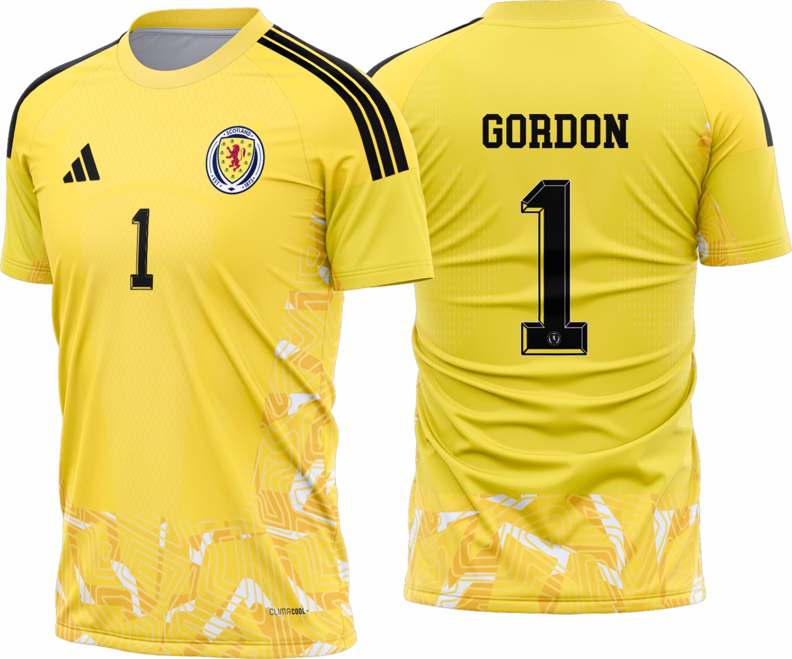 Arte Vetor Camisa Escócia Goleiro I 2026