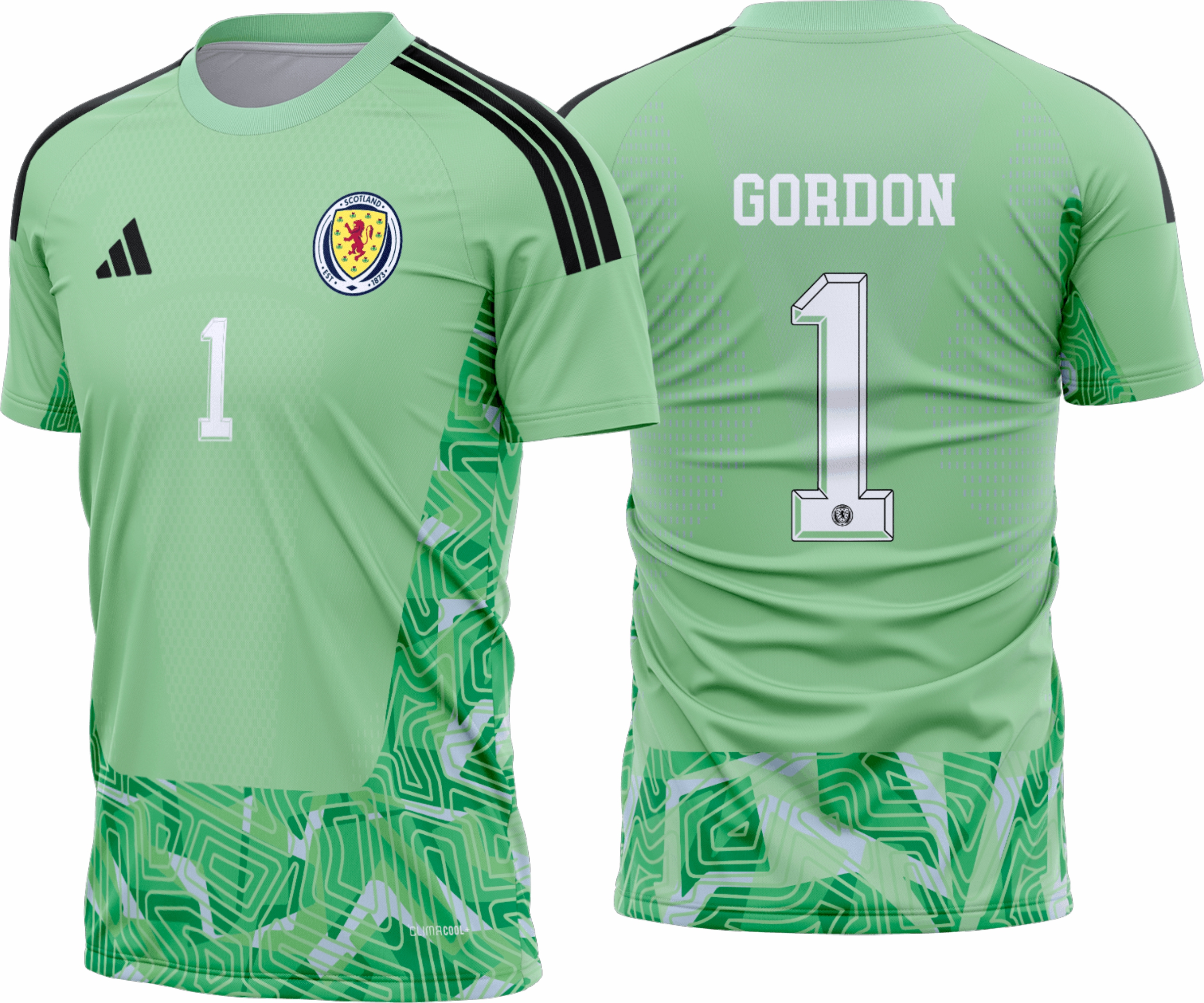 Arte Vetor Camisa Escócia Goleiro II 2026