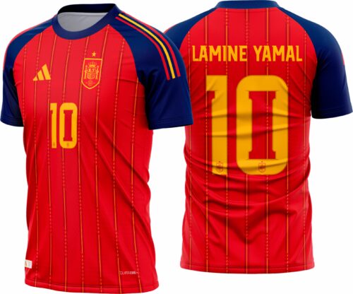 Arte vetor camisa Espanha Titular 2026