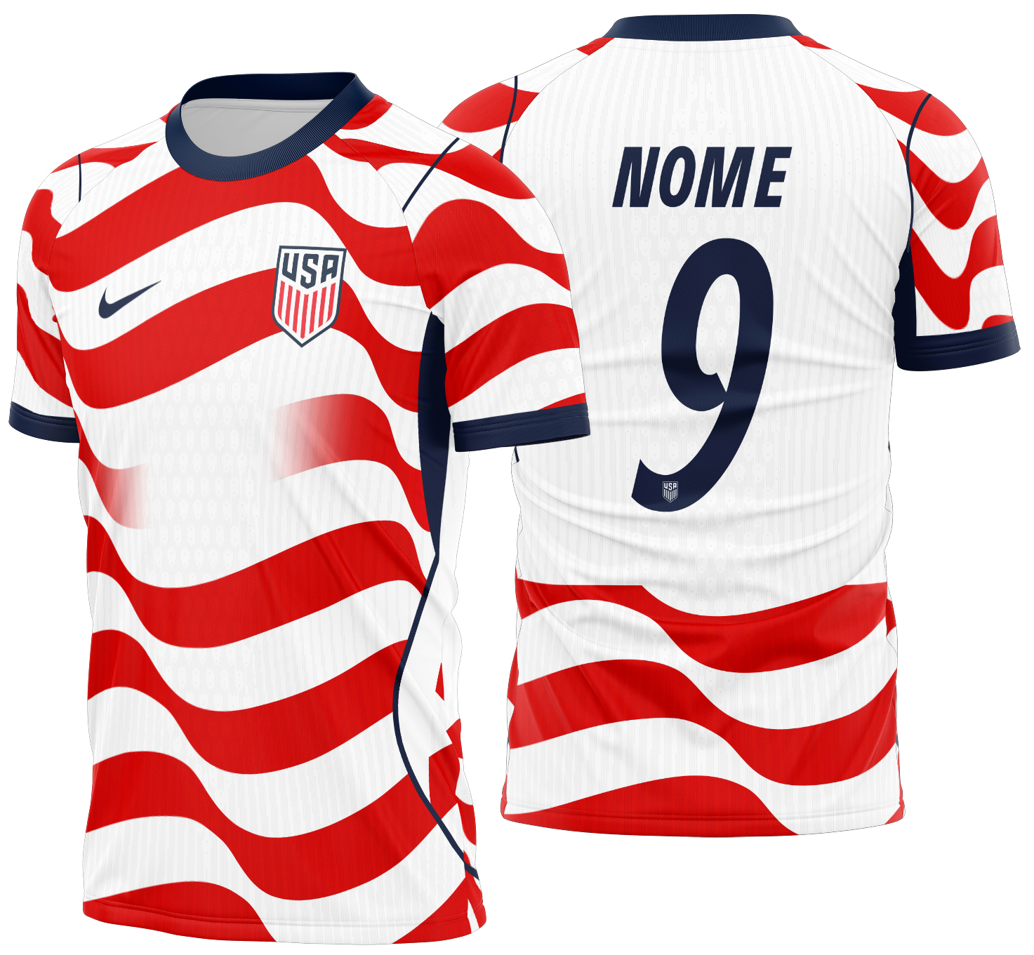 Arte Vetor Camisa Estados Unidos local 2026