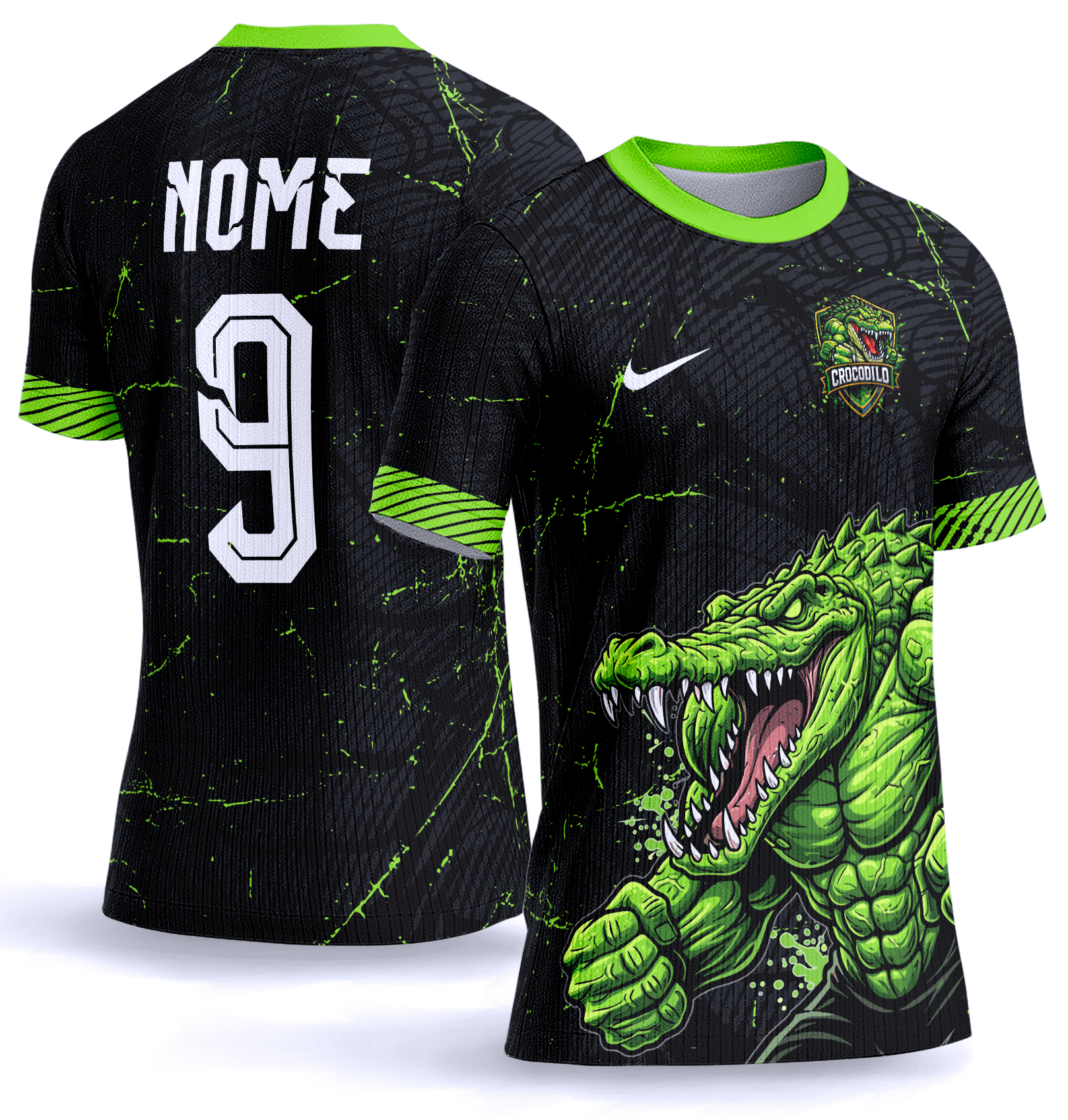 Arte Vetor Camisa Interclasse Crocodilo 0072