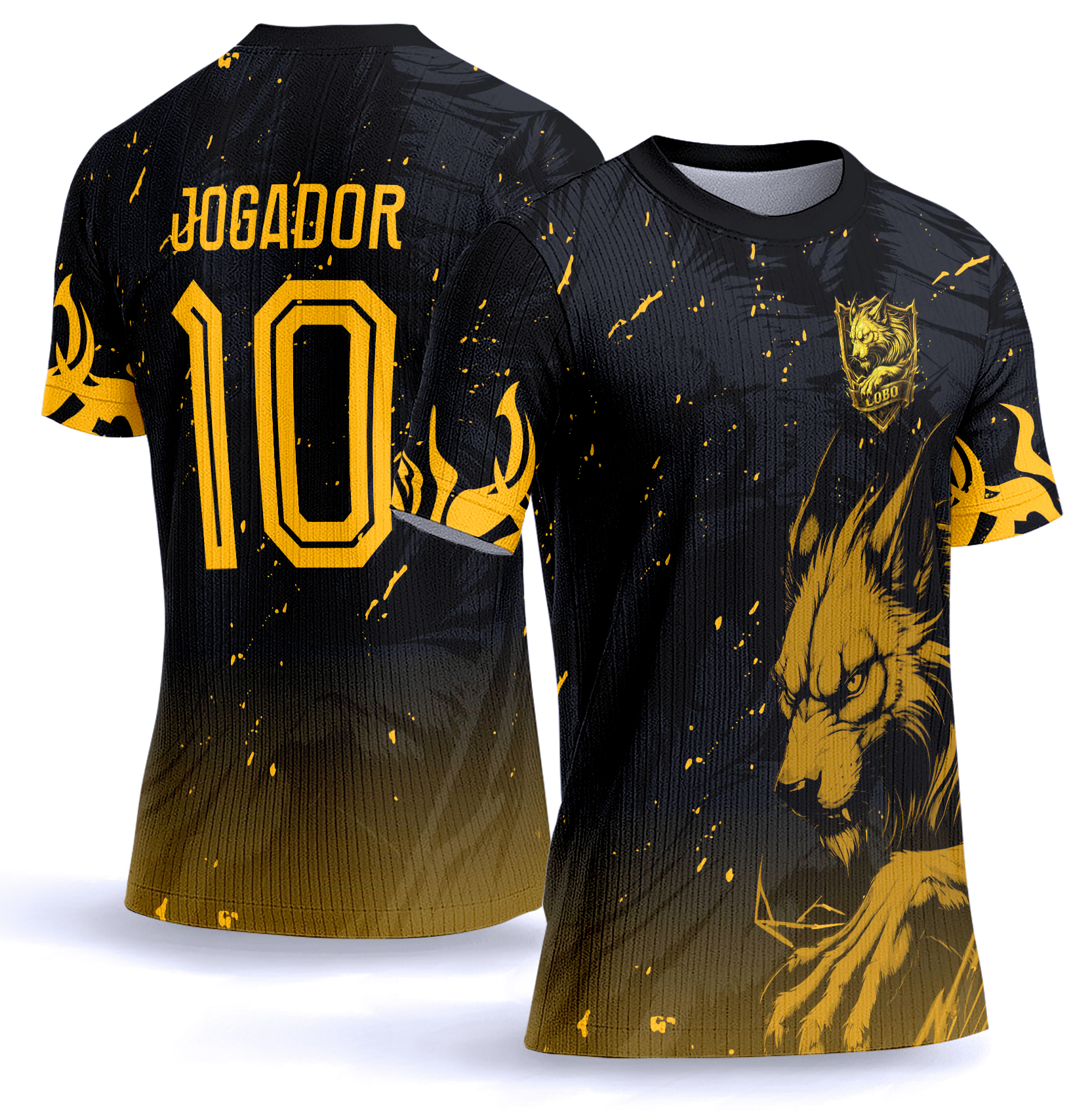 Arte Vetor Camisa Interclasse lobo 0078