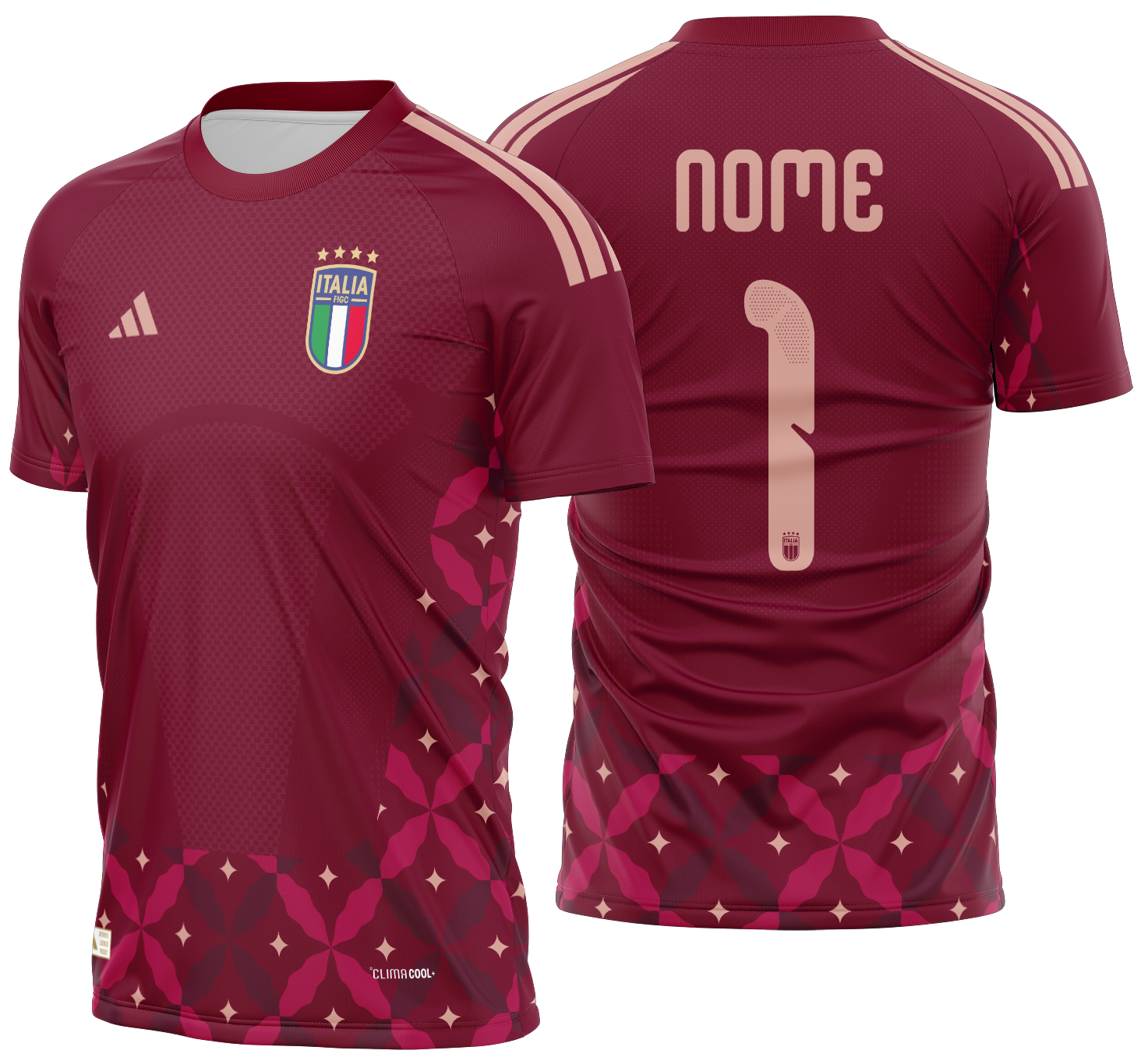 Arte vetor camisa Itália Goleiro 2026-28