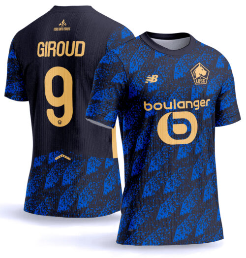 Arte Vetor Camisa Lille LOSC terceira 2025-2026